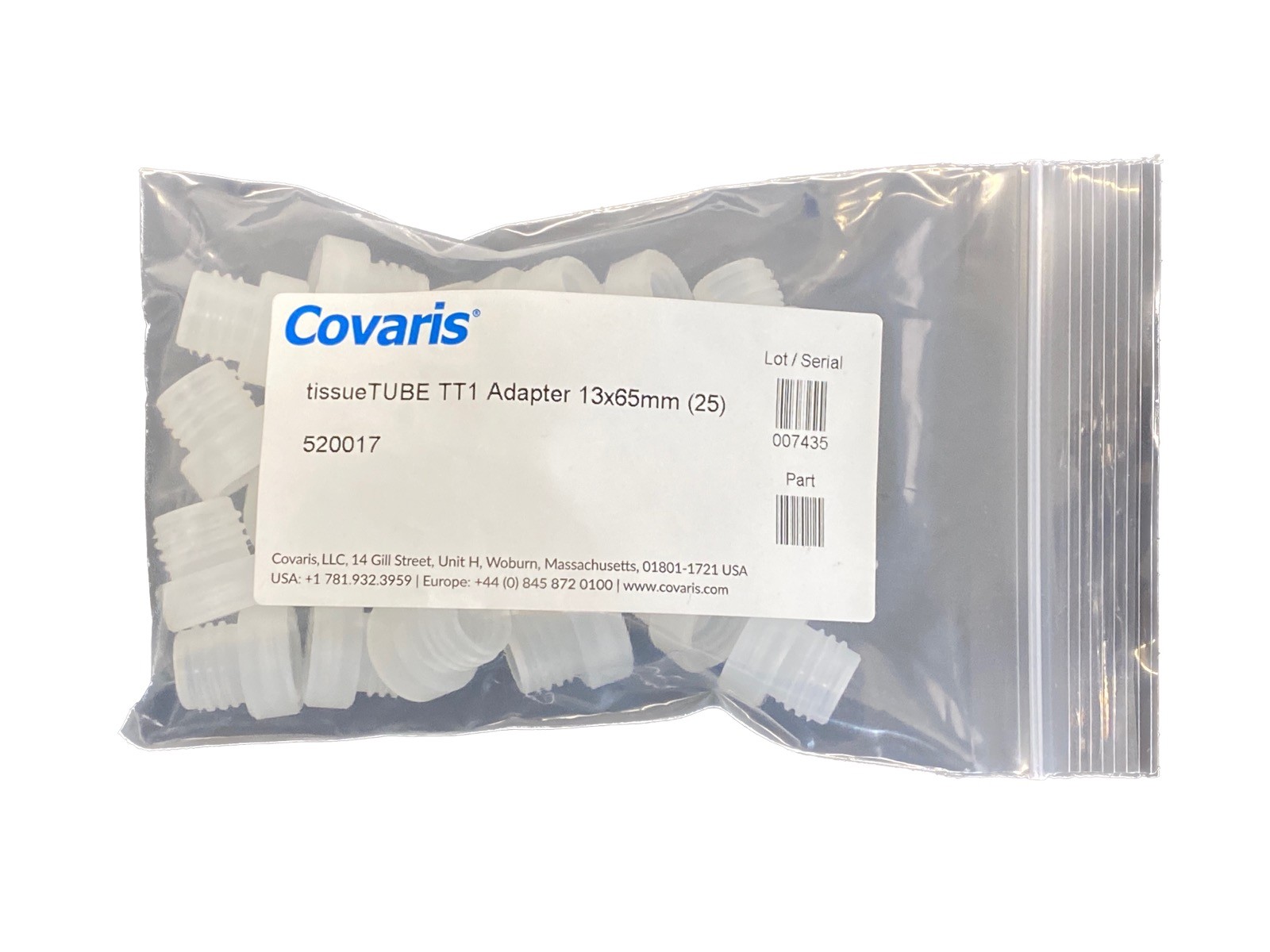 (25/Pk) COVARIS TissueTube TT1 Adapter For Use In CP02 CryoPrep 520017
