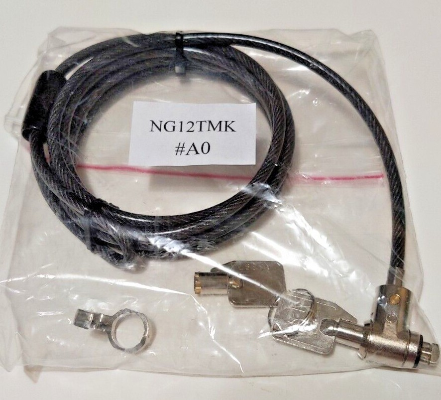 MacLocks Slim Laptop Security Lock 6ft Cable with Peripheral Ring & 2 Keys