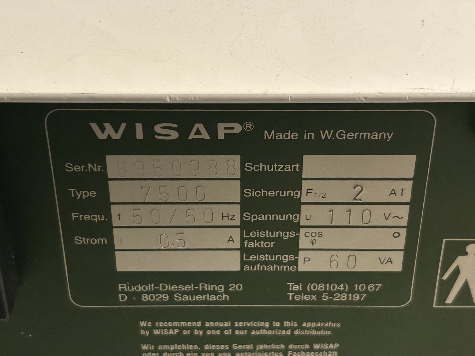 Wisap Endo-Coagulator 7500 - Surgical Coagulation System