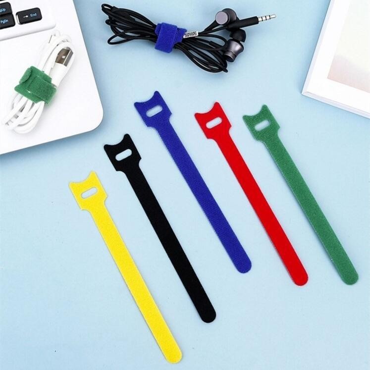 50 Pcs Reusable Cable Ties, Multipurpose Nylon Hook & Loop Straps, Cord Organ