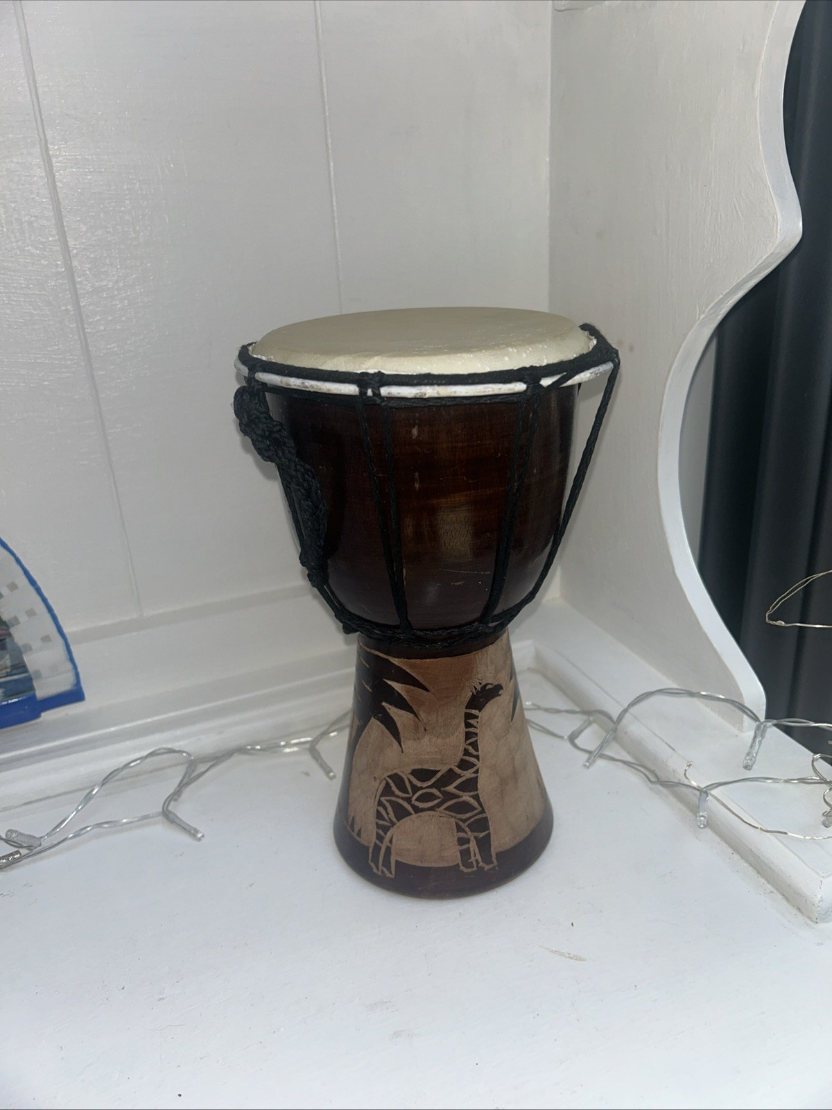 Djembe Drum 24.5 cm - Hand Carved