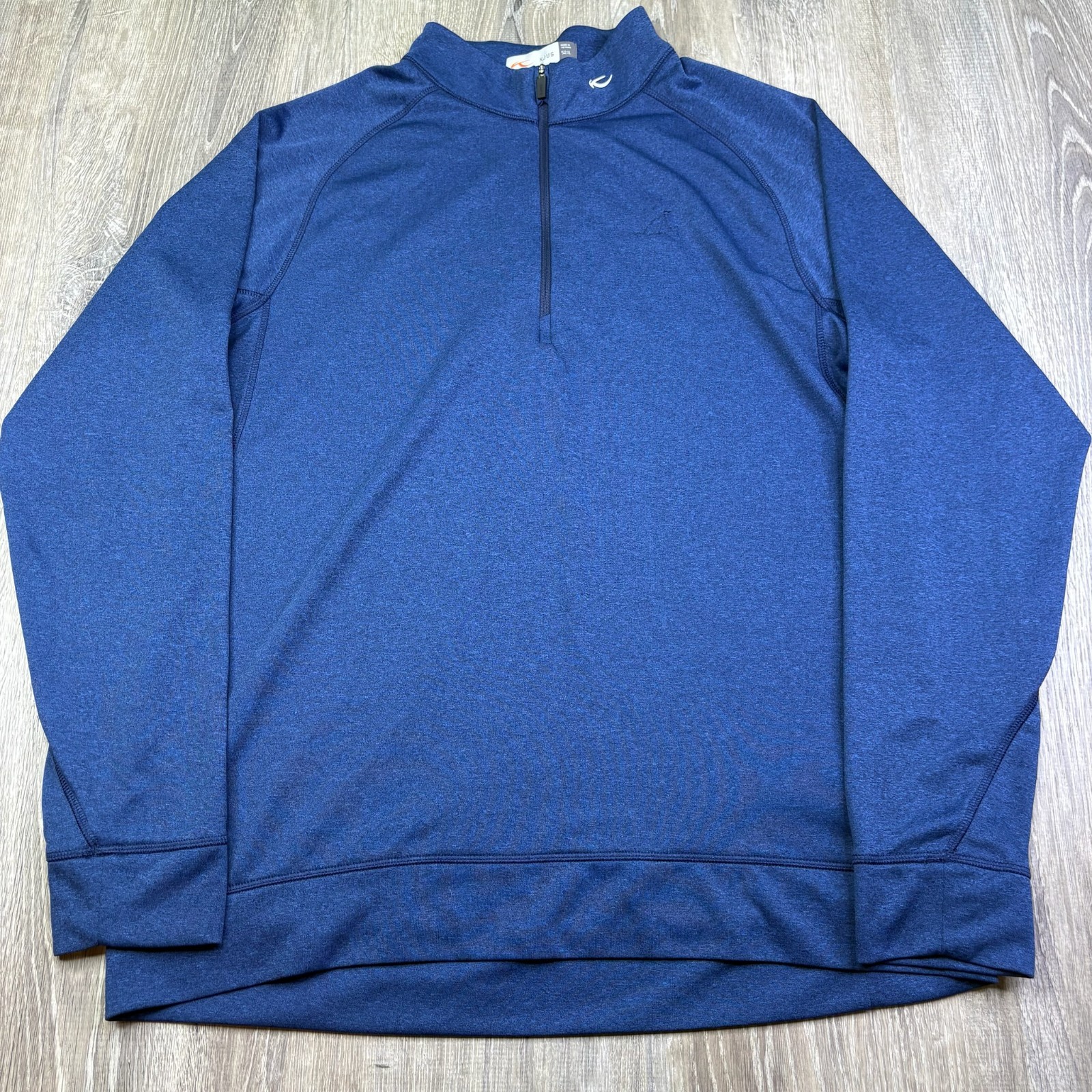 KJUS Mens Blue 1/2 Zip Keano Performance Pullover Shirt Size 52/L