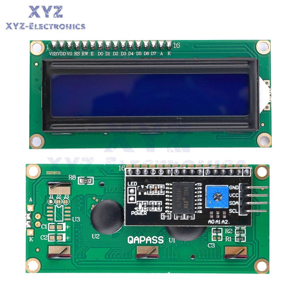 1/2/5/10PCS IIC/I2C/TWI/SP​​I Serial Interface1602 16X2 LCD Module Display Blue