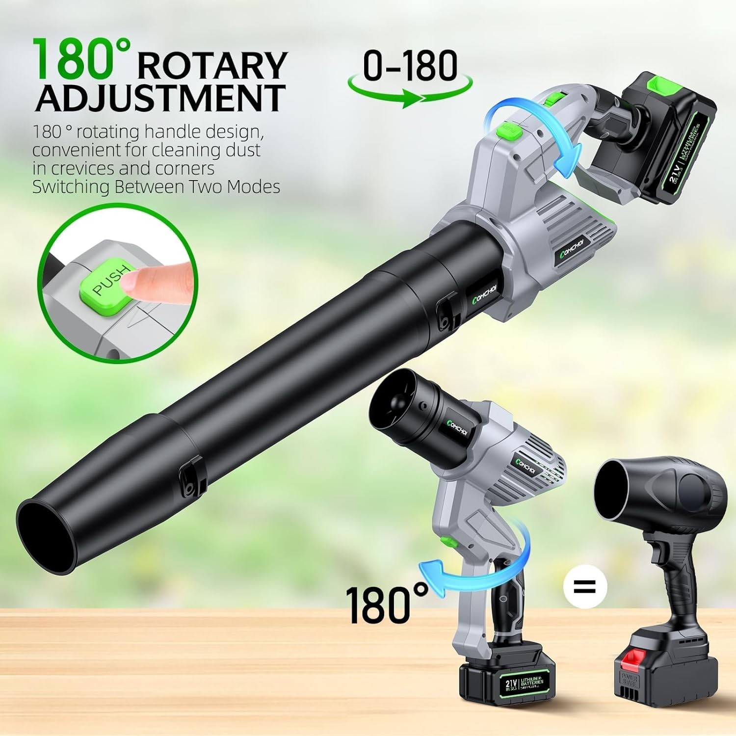 Electric Leaf Blower, Cordless, 680 CFM, 5 Speeds, 2 Batteries & Charger, NEW