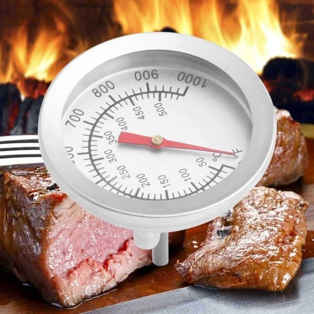 Practical Grill Thermometer 50~500?? Color: Silver Material: Stainless Steel