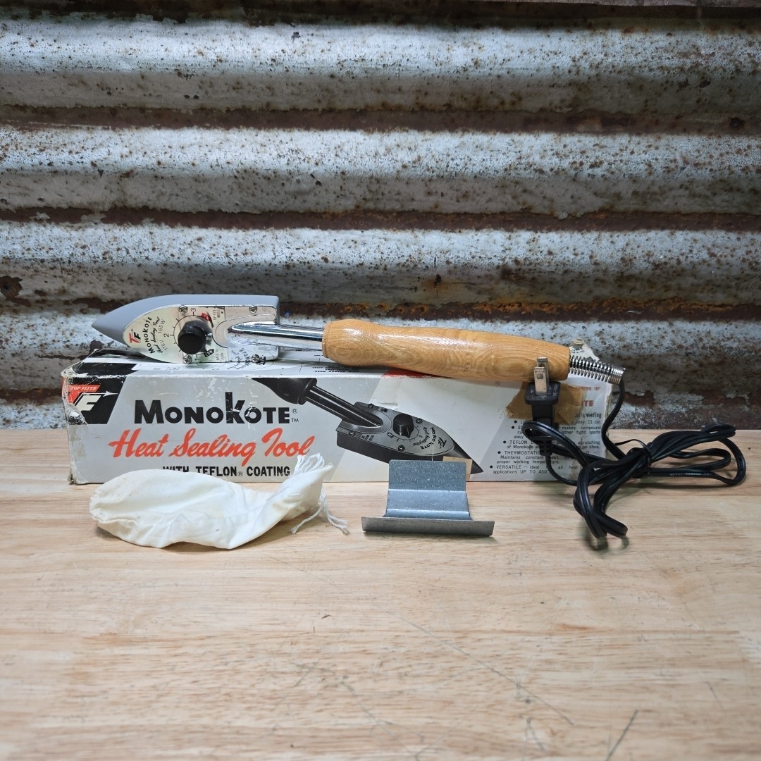 Vintage Top Flite MonoKote Heat Sealing Tool Teflon Coating Tapered With Box