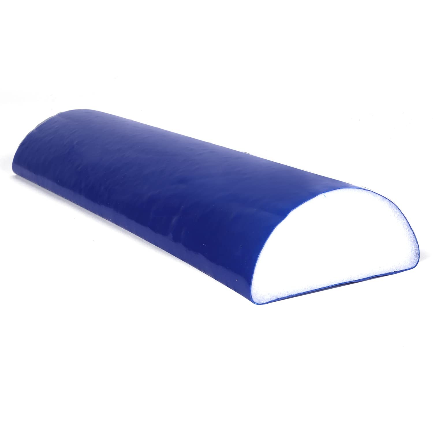 CanDo Premium TufCoat Blue Coated Half-Round Foam Rollers for Muscle 4" X 12"