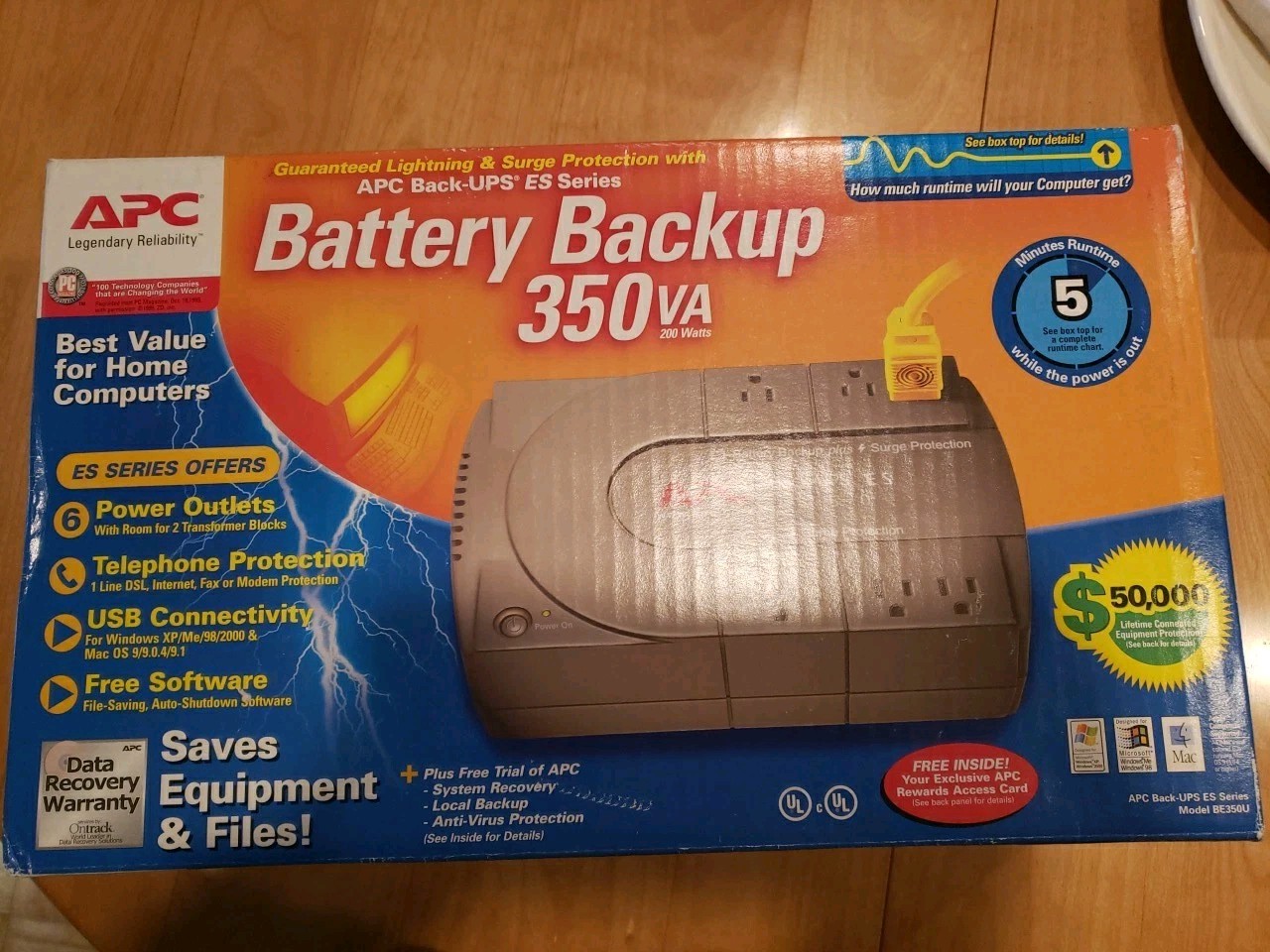 New APC Battery Backup 350va (200 Watts)