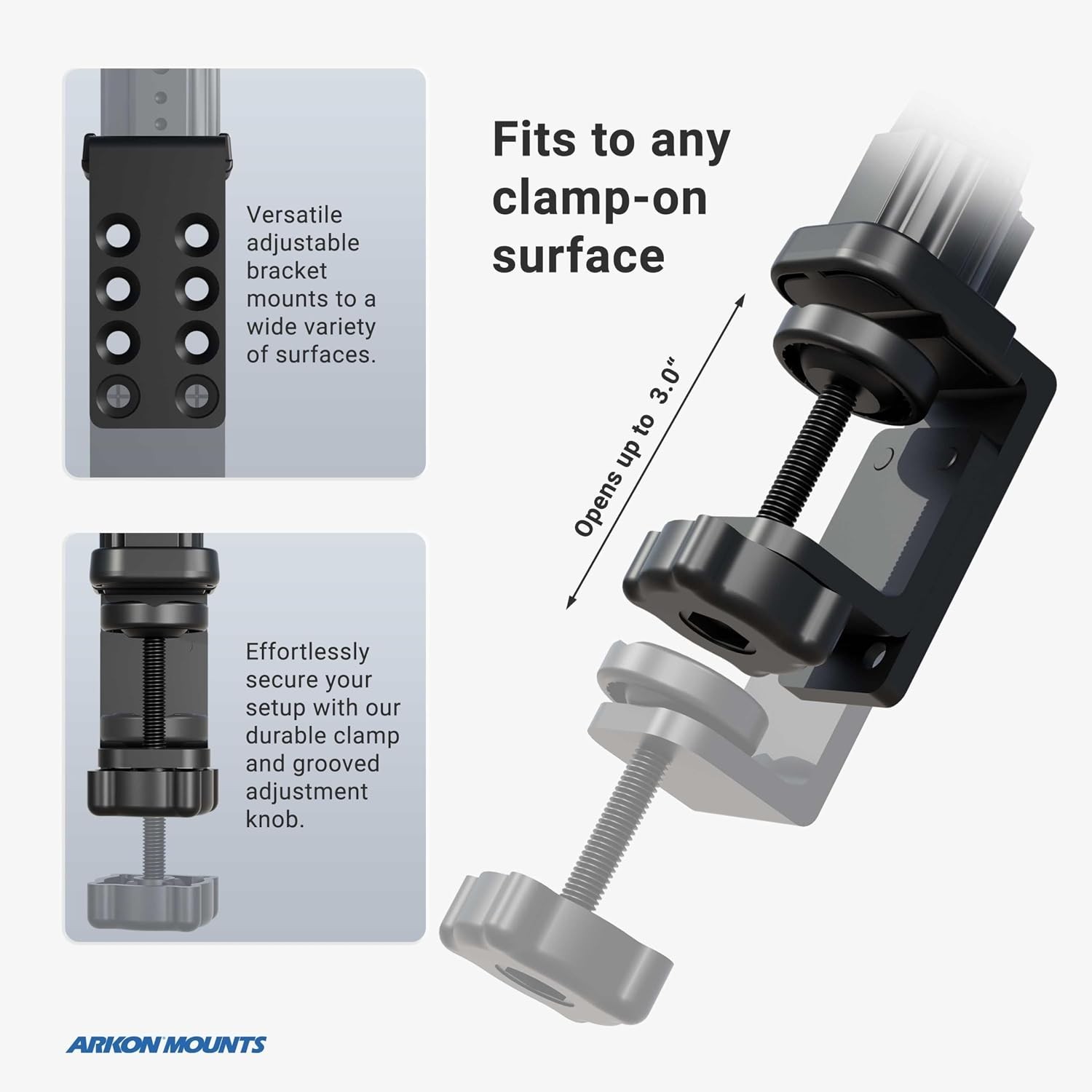 Heavy Duty Tablet Holder with Clamp Mount