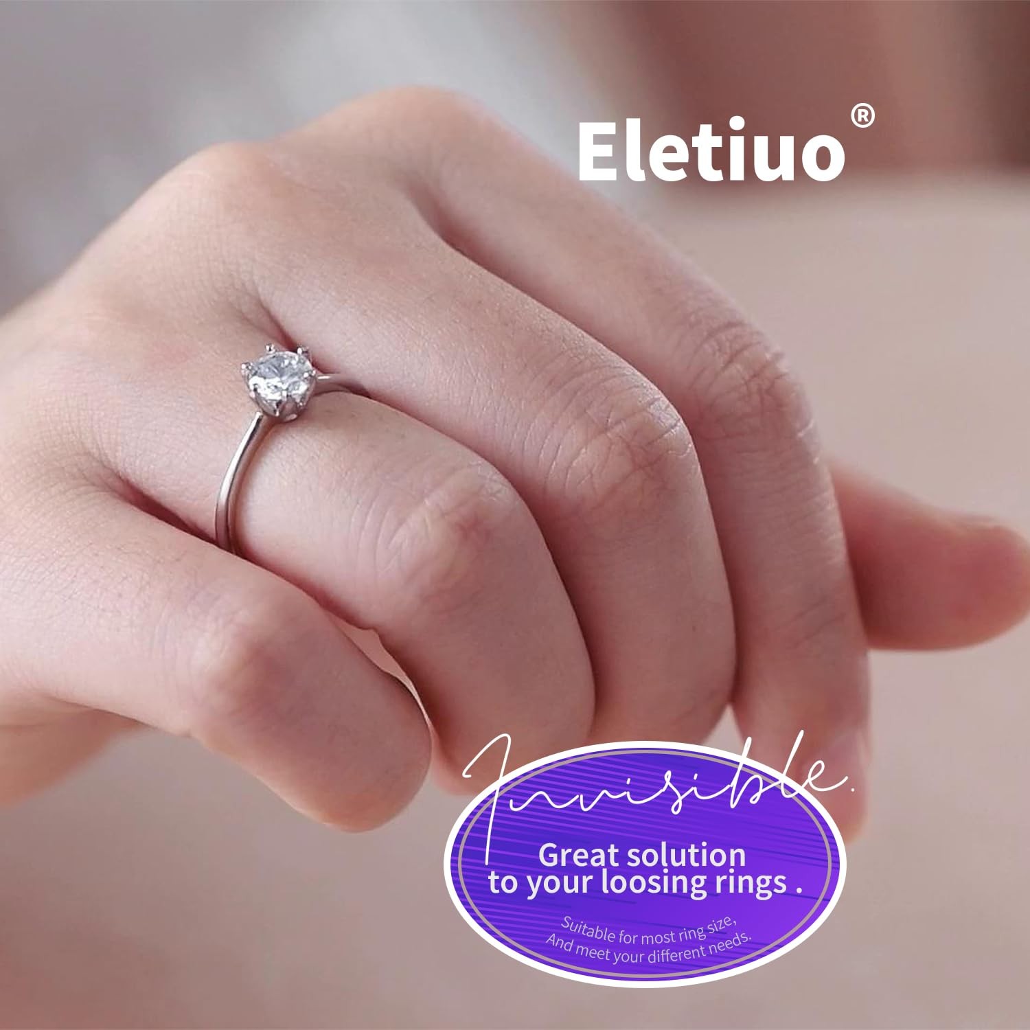 ELETIUO Filled Metal Ring Guard Set for Small, Medium, Large, 12pcs Silver