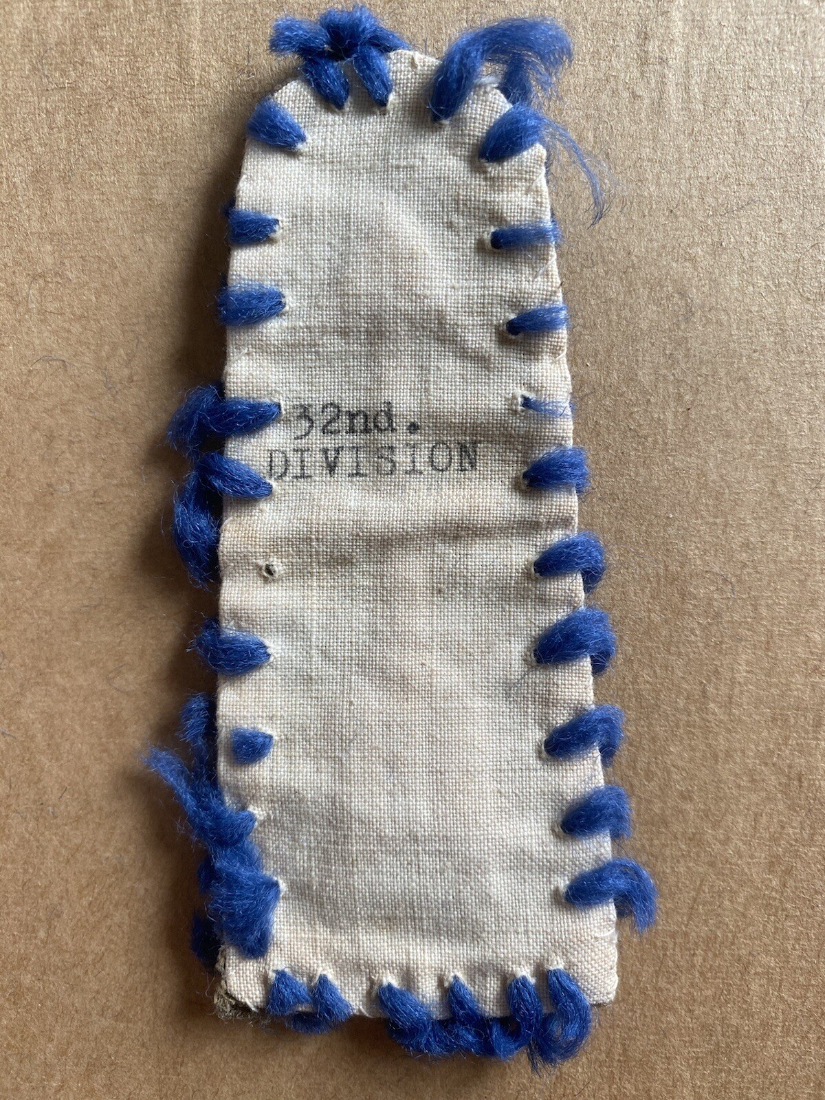 RARE-BLANKET PATCH- Army 32nd Division Wool Patch - Pre WWII embroidered-RARE**