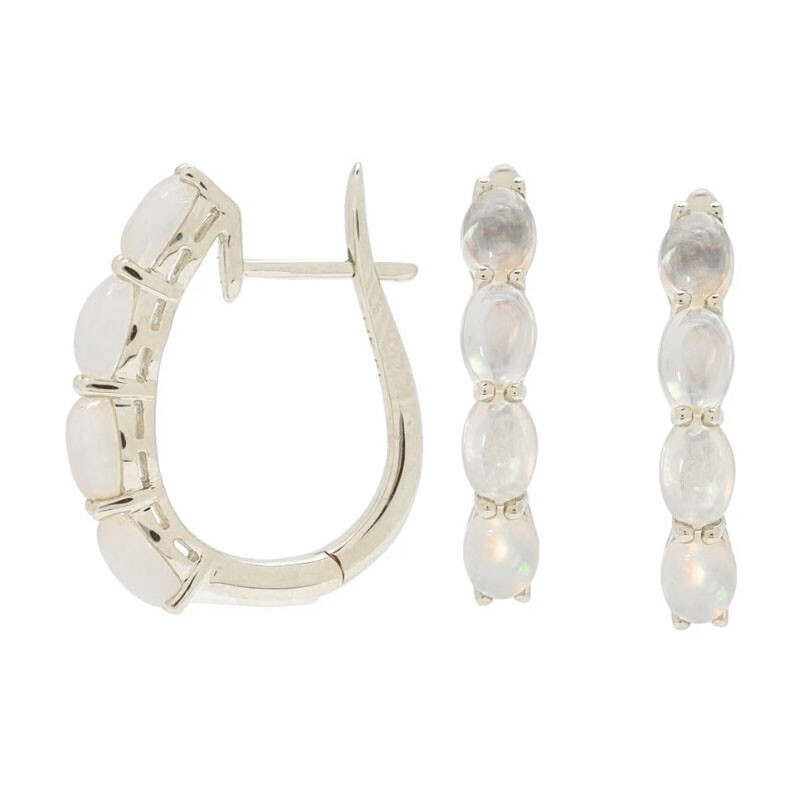 Sterling Silver Semi Mount Earrings Setting Oval OV 6x4mm French Clip