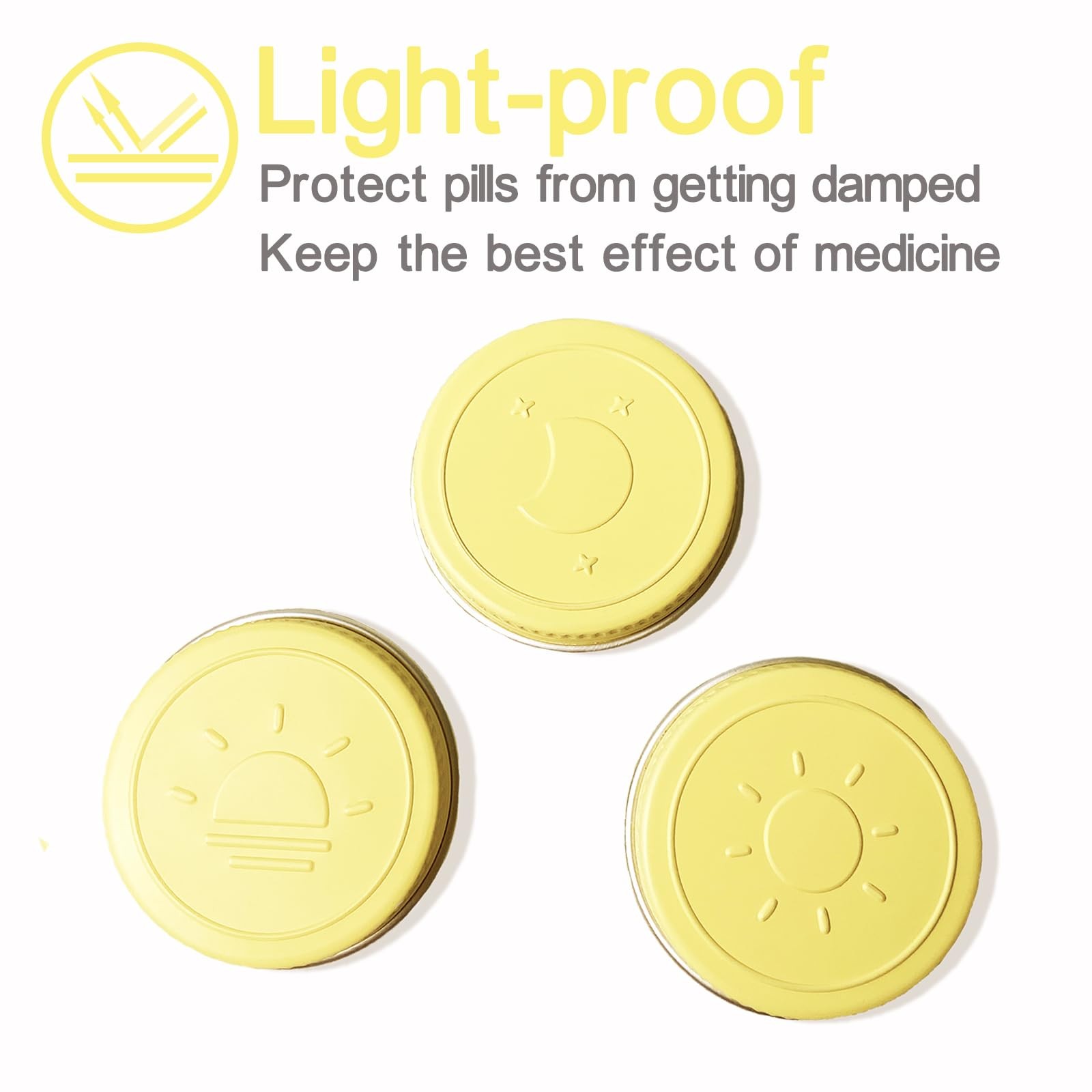 Extra Small Single Pill Box for Purse (3 Pack) Aluminum Screw Top Pill Container