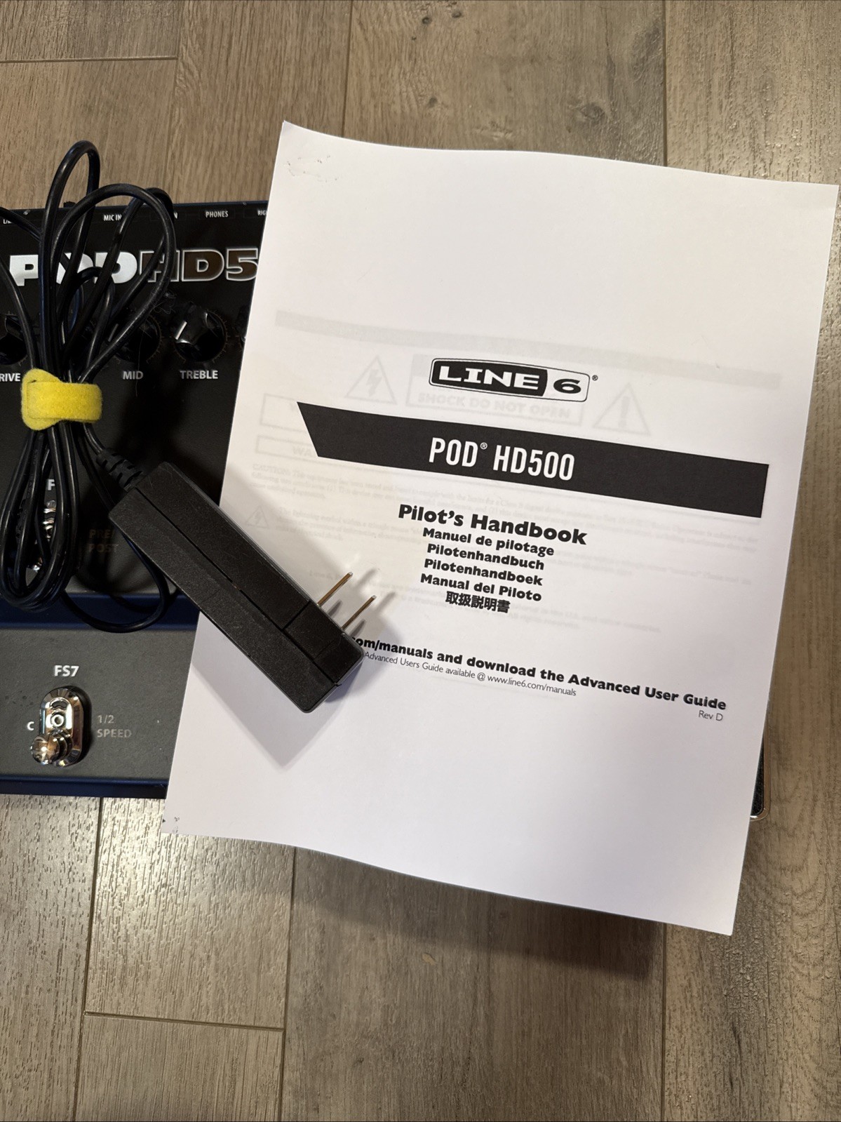 Line 6 POD HD500 Guitar Multi-Effects Processor Amp Simulator USED Tested