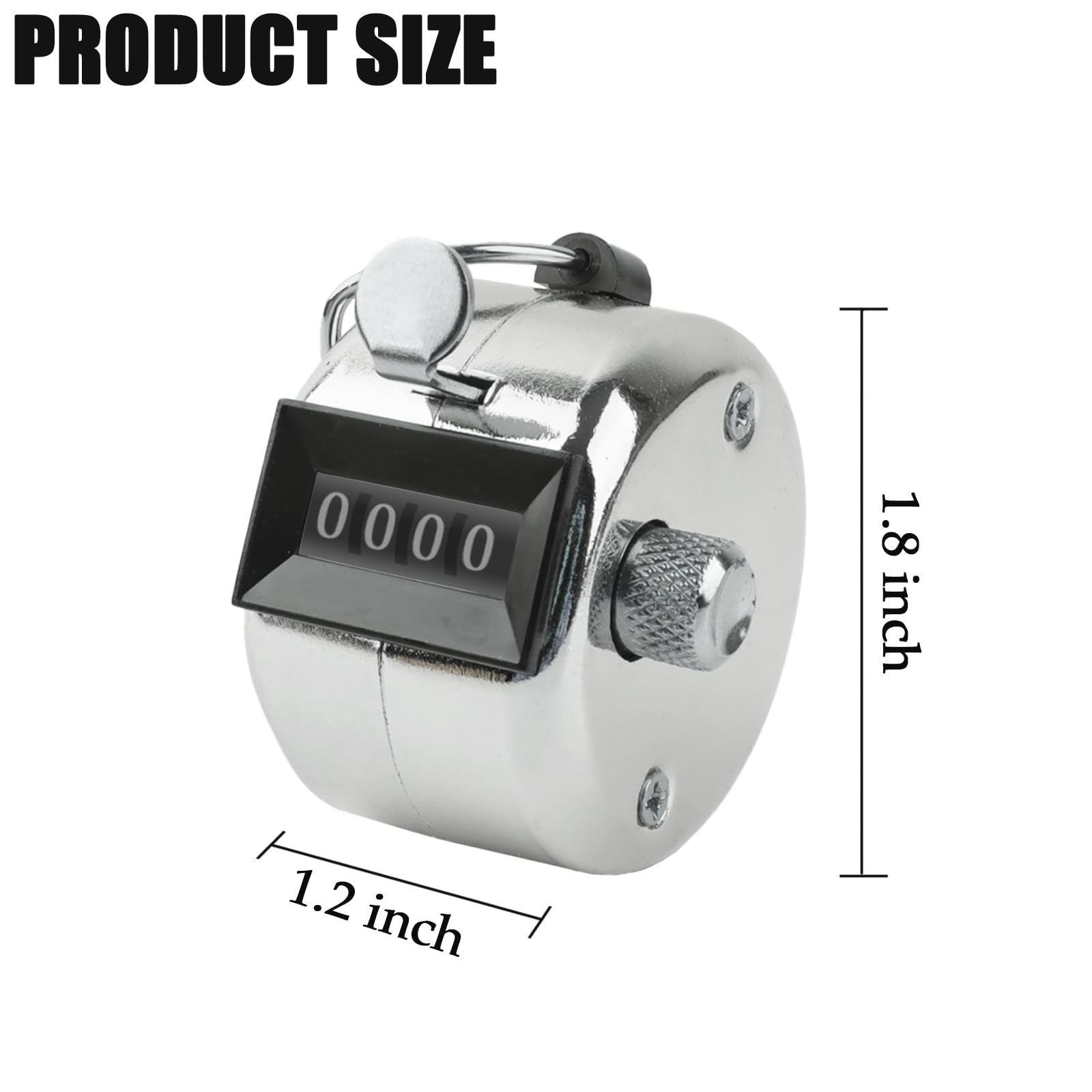 Hand Tally Counter Clicker 4 Digit Mechanical Counting Tool