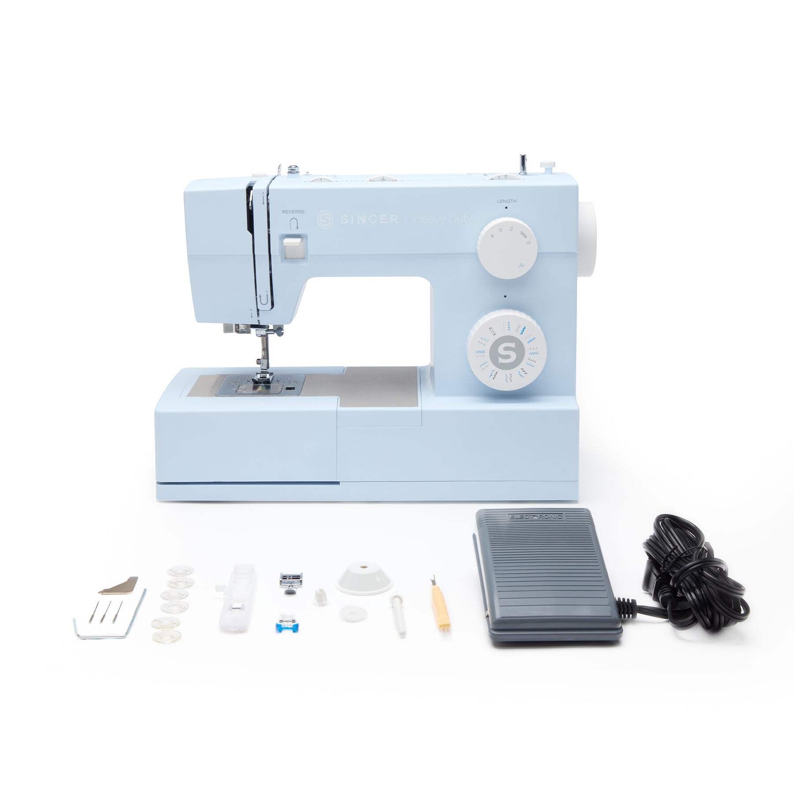 SINGER® Heavy Duty 4423 Meltwater Blue Sewing Machine & Extension Table Bundle