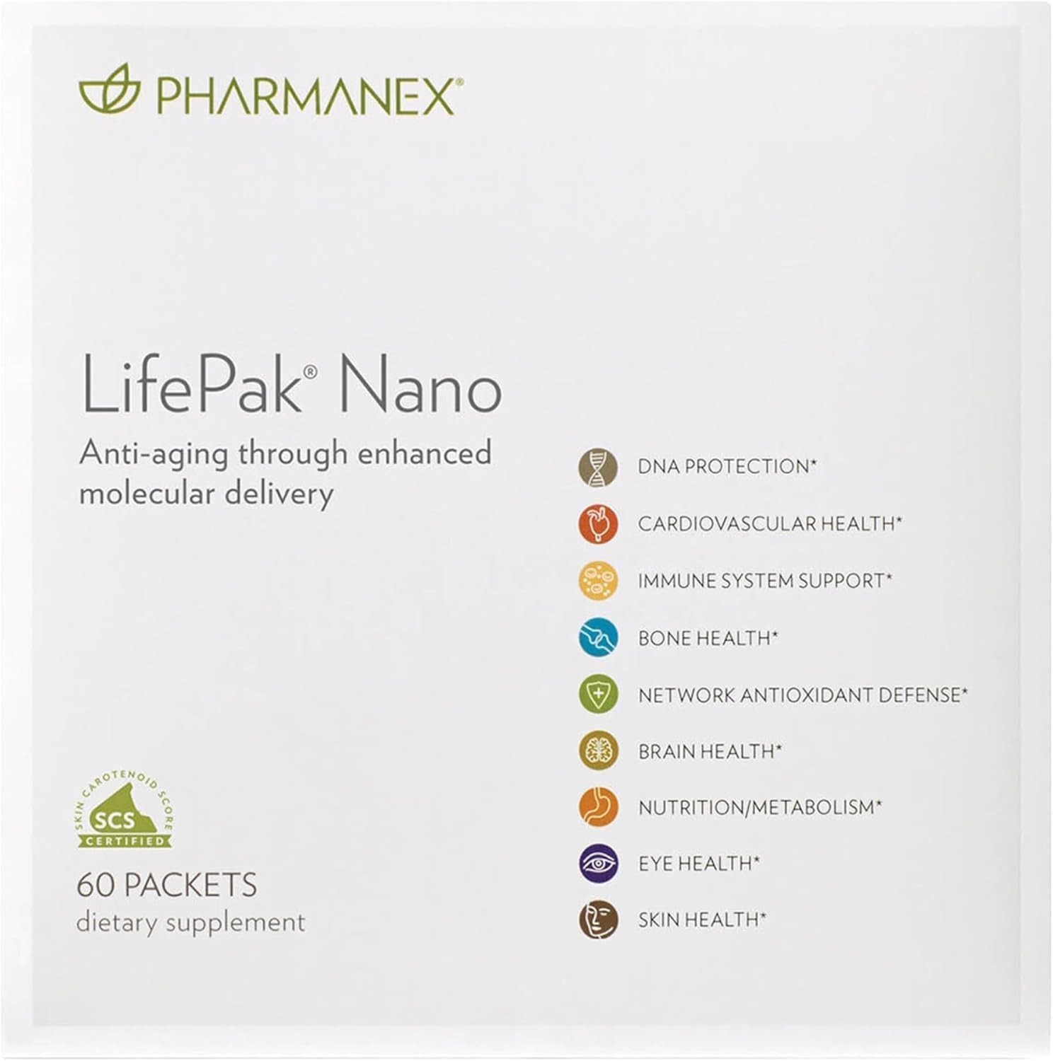 Nu Skin NuSkin Pharmanex LifePak Nano -60 Packets- NEW STOCK 06/2027