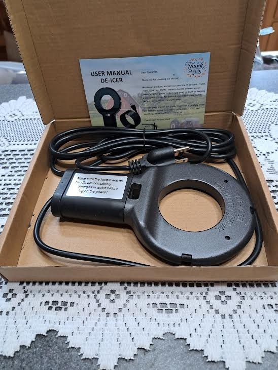 150W Utility De-Icer, Chicken Water Heater, Submergible Cast Aluminum NEW IN BOX