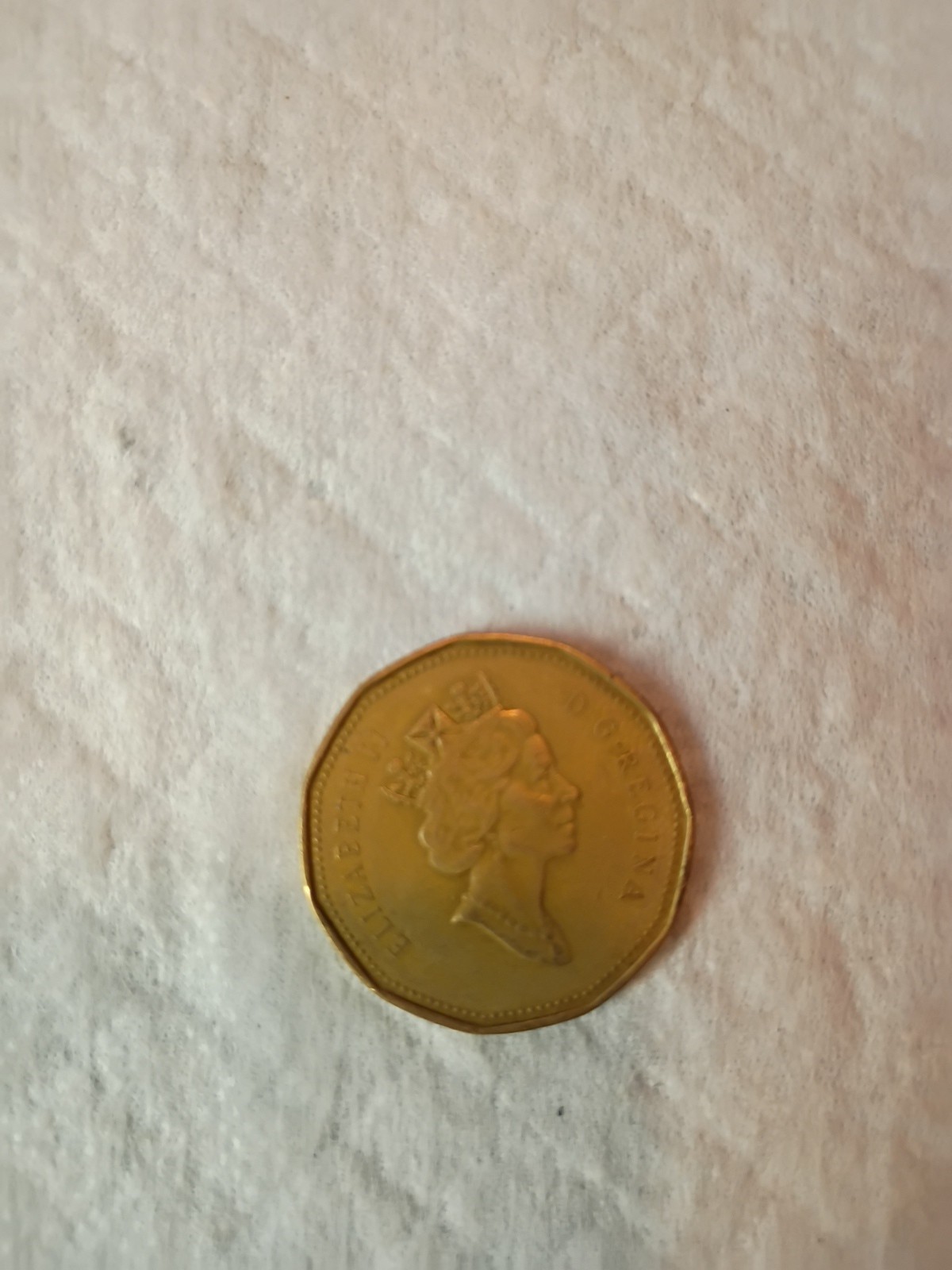 1990 Elizabeth II D G Regina Crown  Canada Dollar