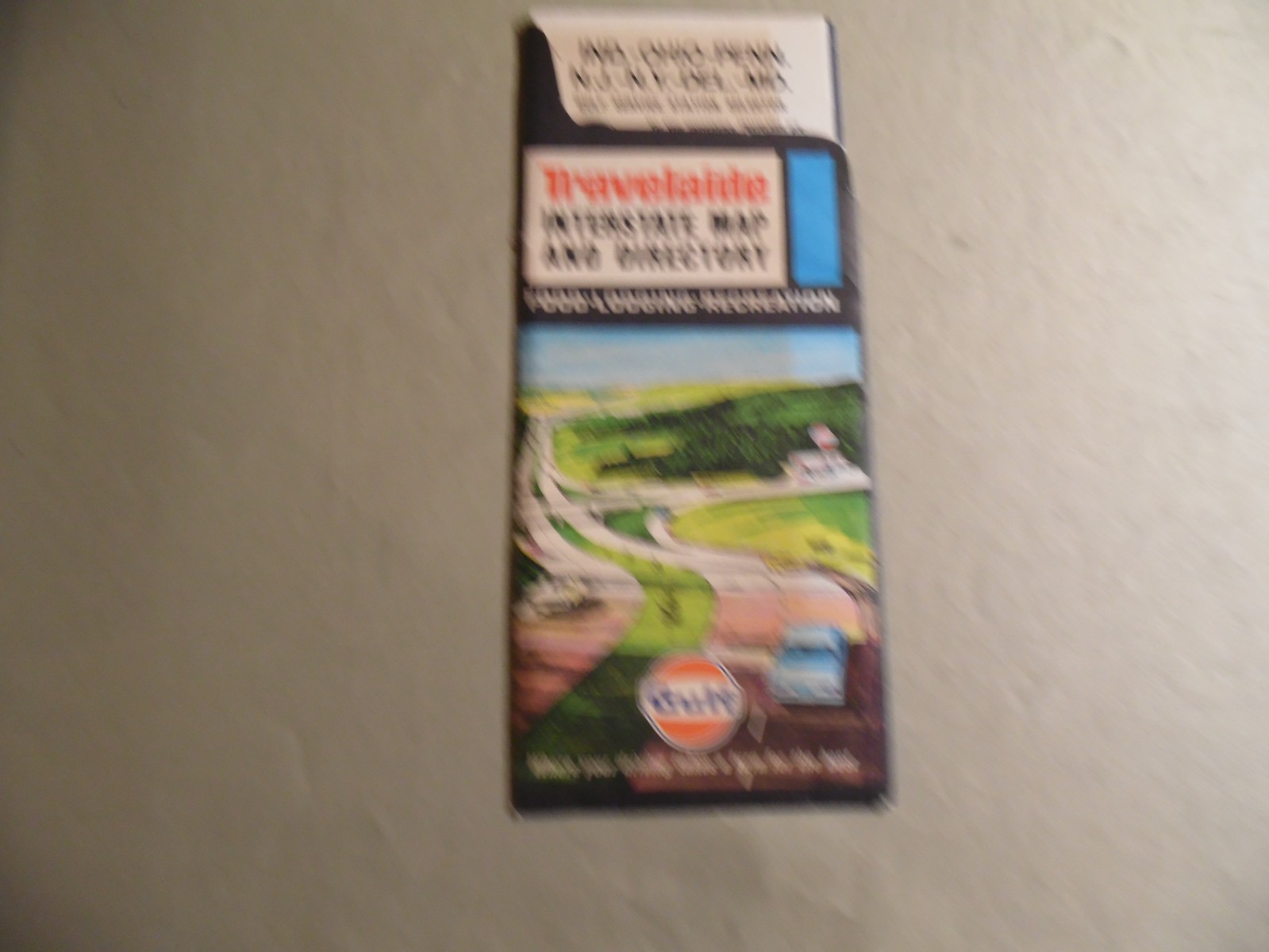 Ind Ohio Penn NJ NY Del MD Washington DC Map / Circa 1972 / Free USA Shipping