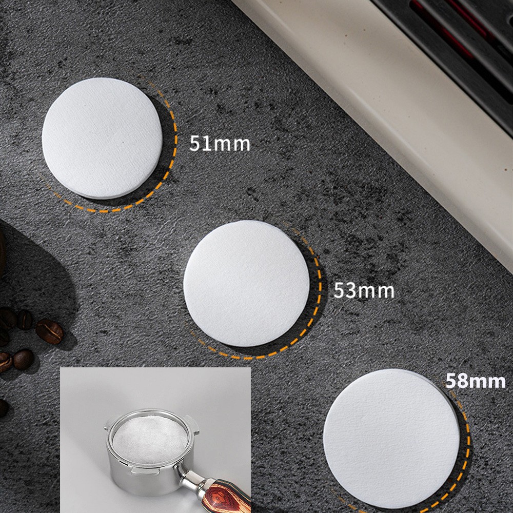 Coffee Filters Paper Set Espresso Metal Coffee Dosing Ring Accessory 51/53/58mm