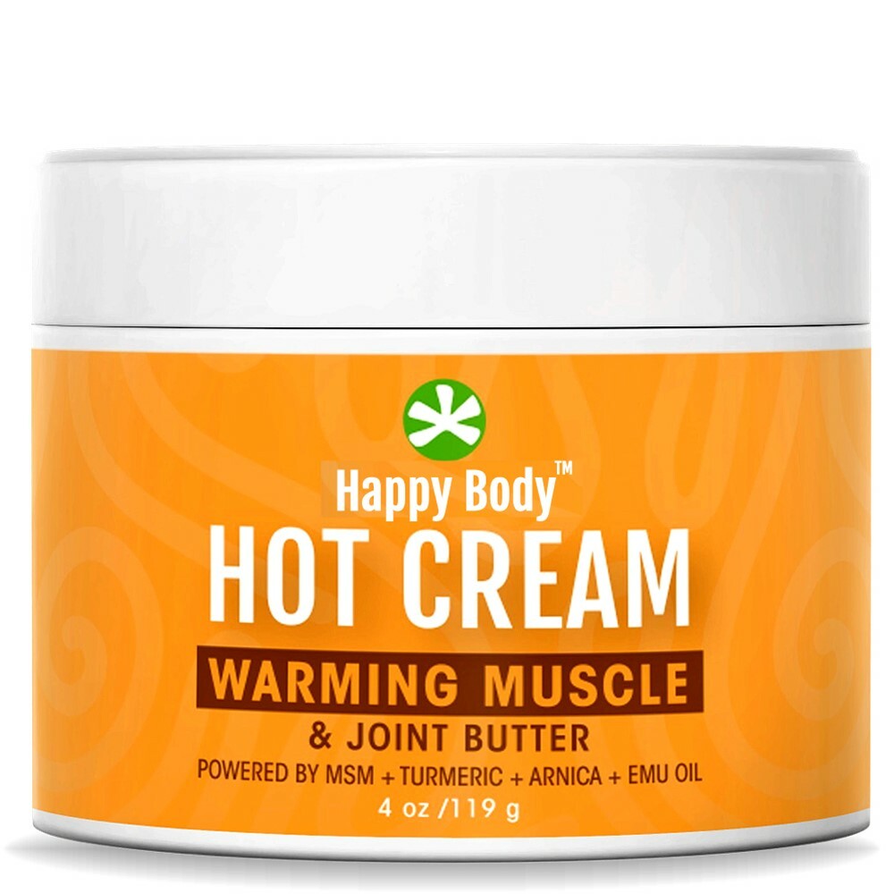 Hot Cream Deep, Soothing, Warming Pain Cream / Muscle & Joint Butter Happy Body