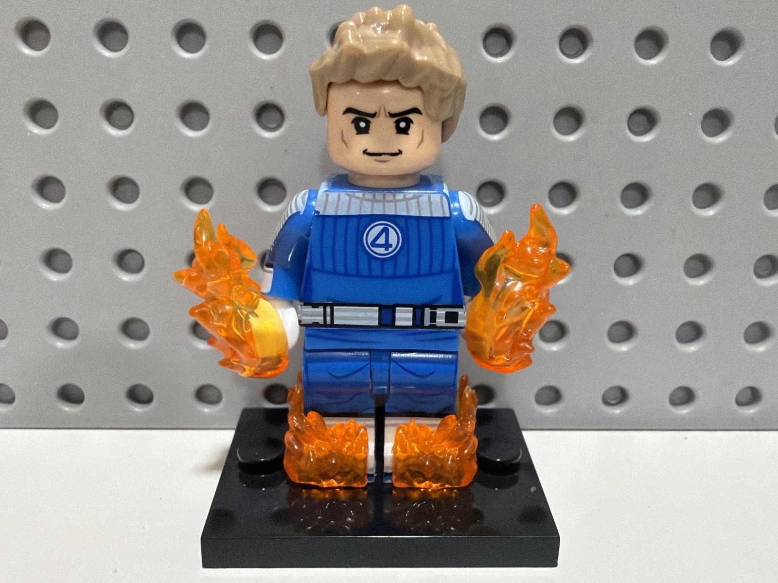 LEGO Marvel Human Torch John Storm Fantastic Four First Steps Custom Minifigure