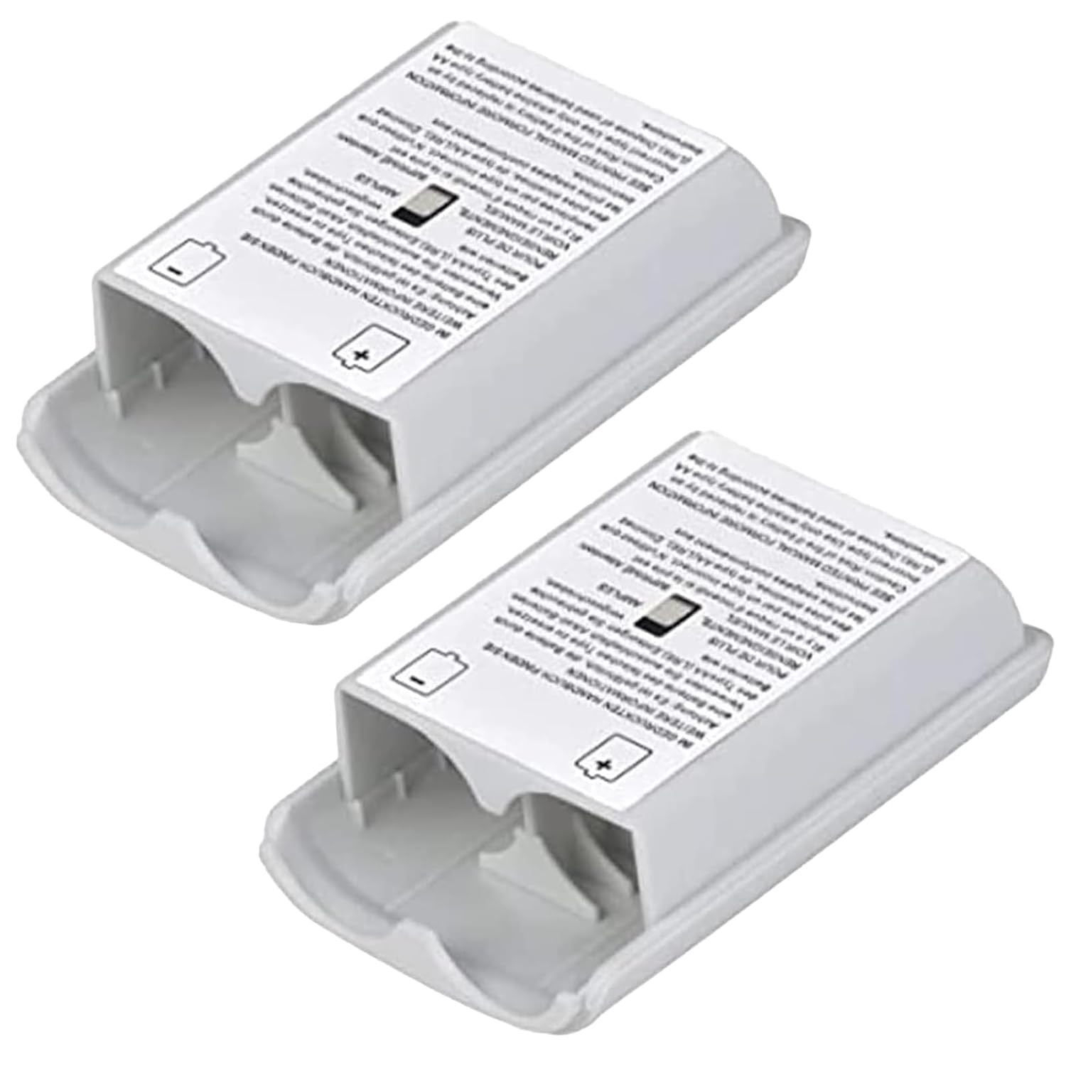 2 Pack Battery Pack Cover for Xbox 360 Wireless Controller, Replacement Battery