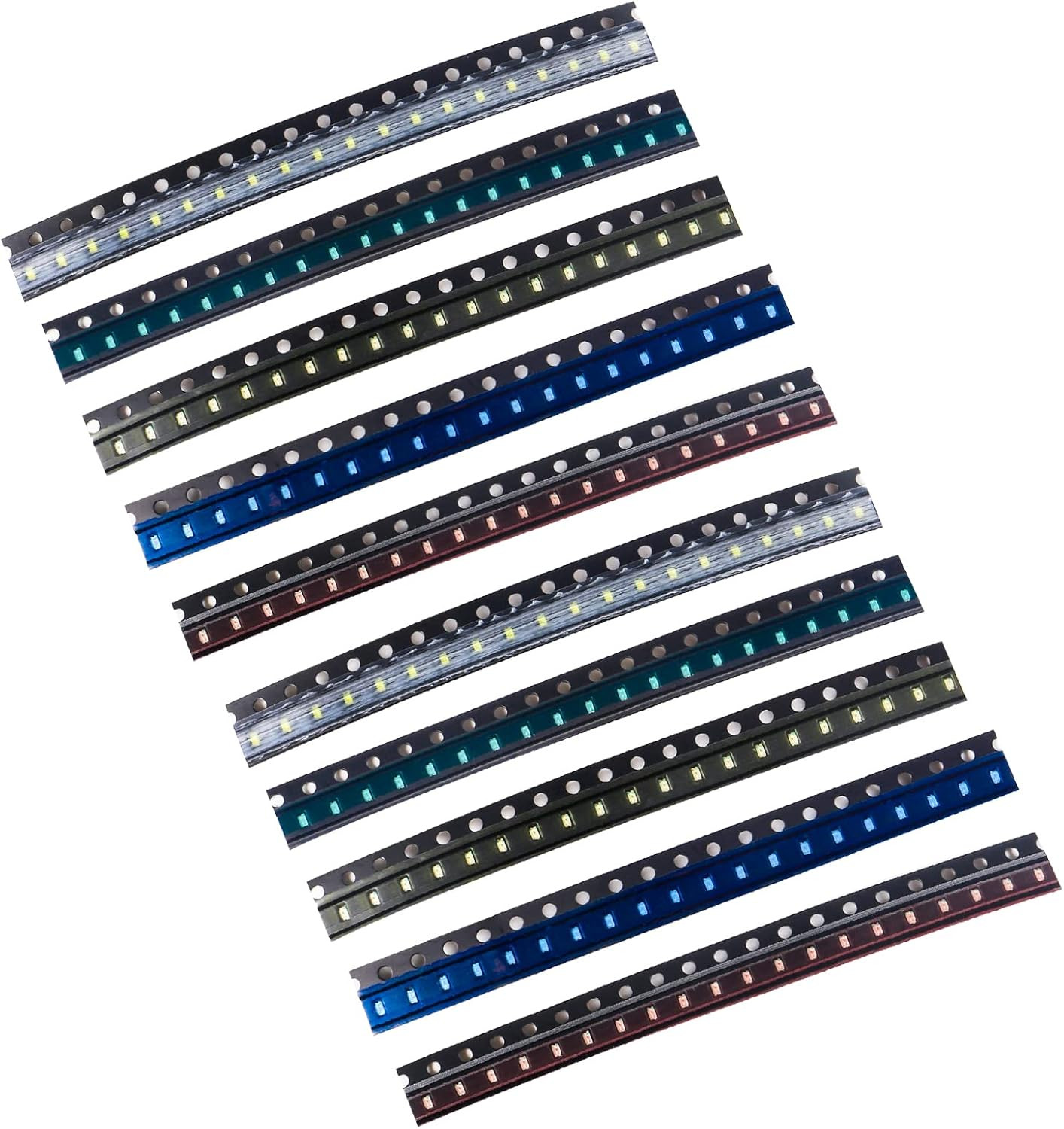 (5 Colors X 40 Pcs = 200 Pcs) 0603 SMD LED Diode Lights Assorted Kit (Mini Chip