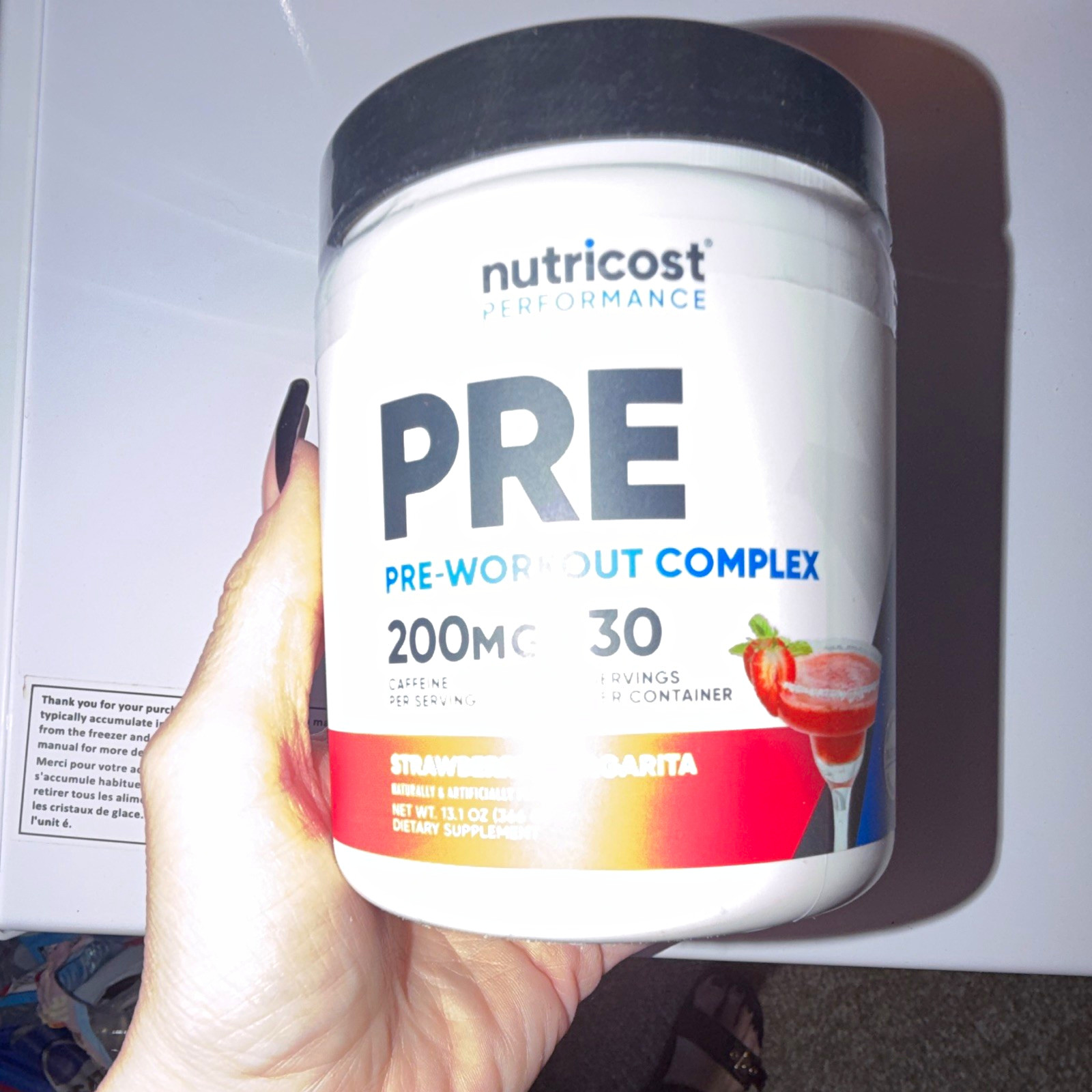 Nutricost Performance PRE Pre-Workout Strawberry Margarita 30 Serv 200mg Non-GMO