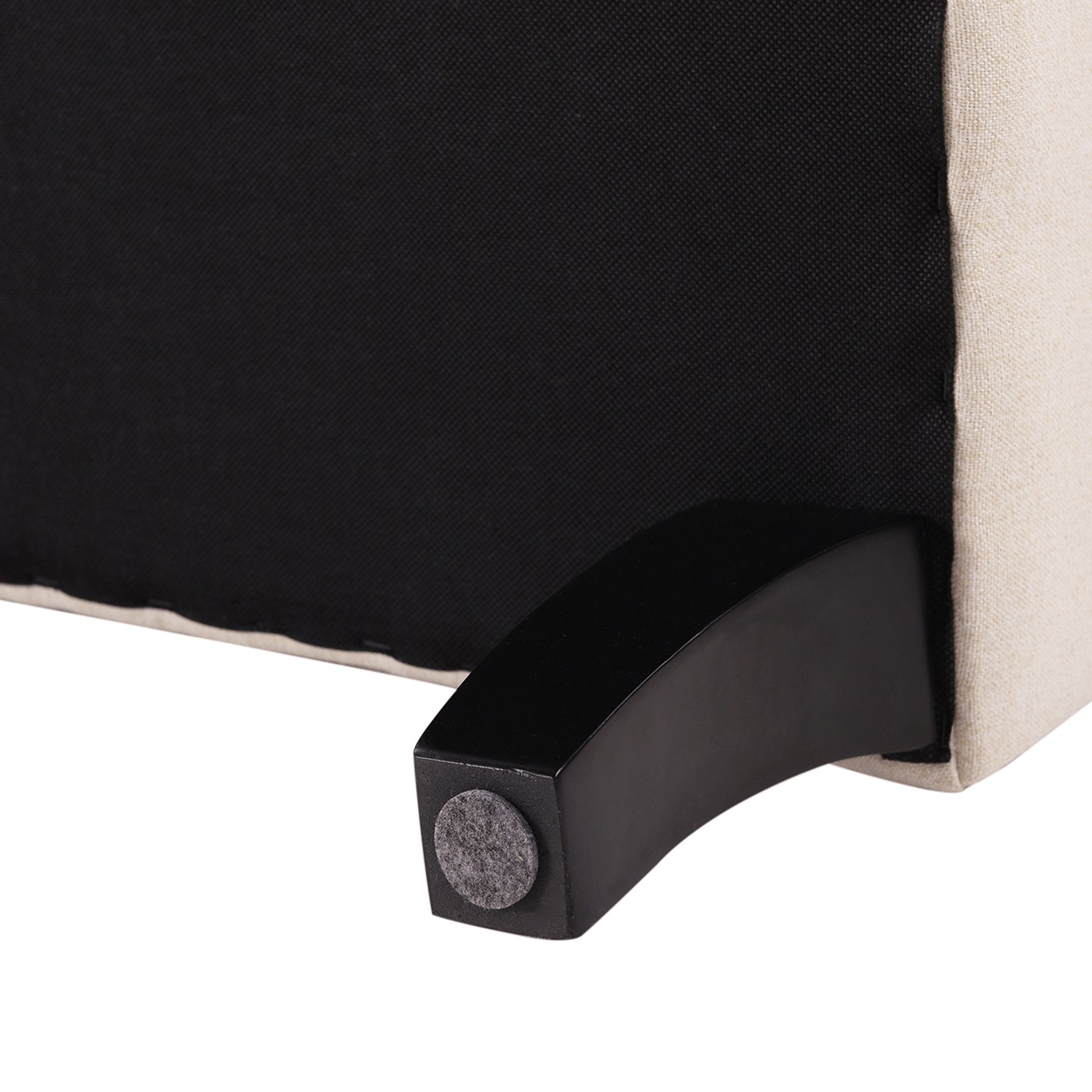 Kathy Roll Arm Entryway Accent Bench, Sky Neutral Beige Polyester