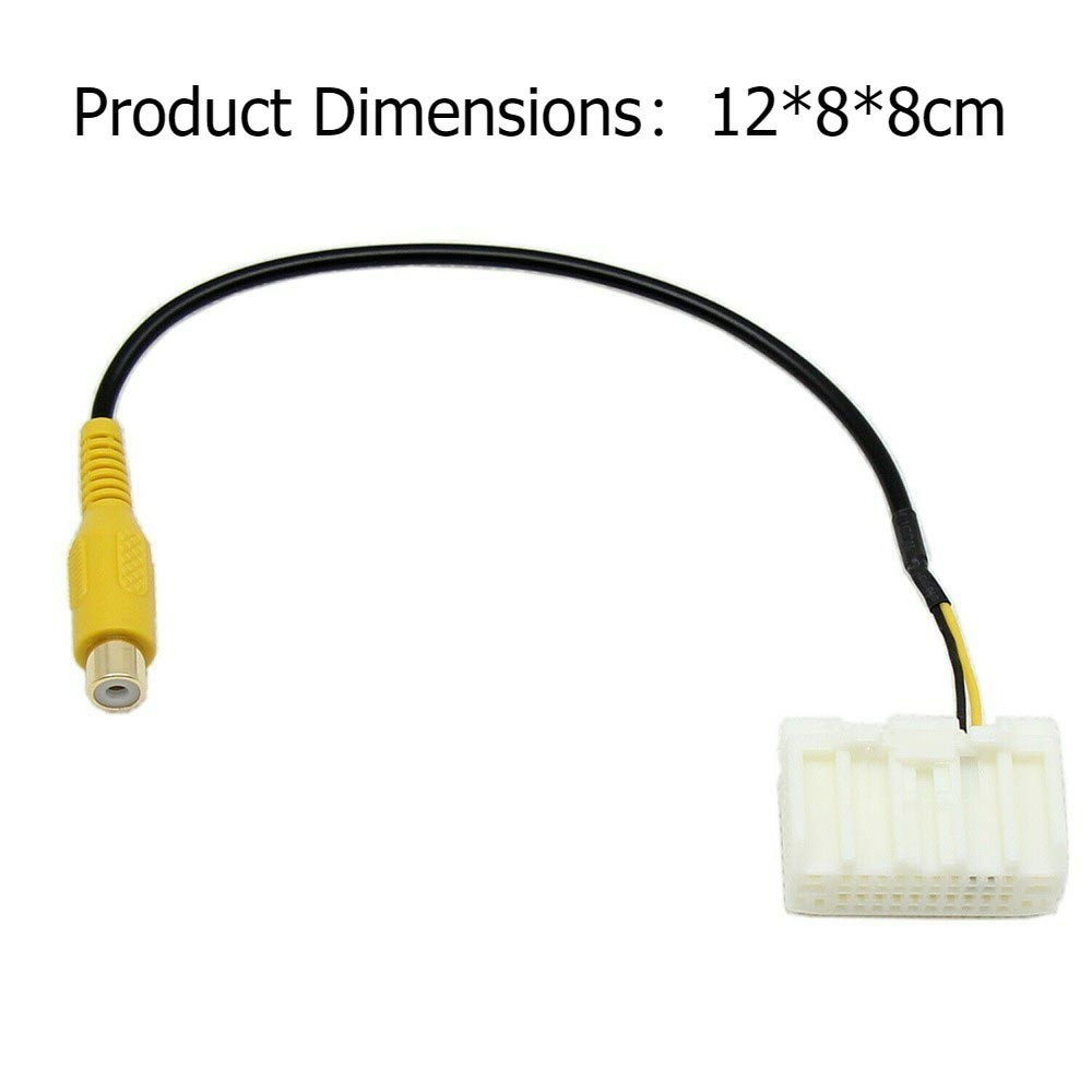 RCA Reverse Camera Adapter Cable for Jeep Wrangler OEM Head Unit Connection