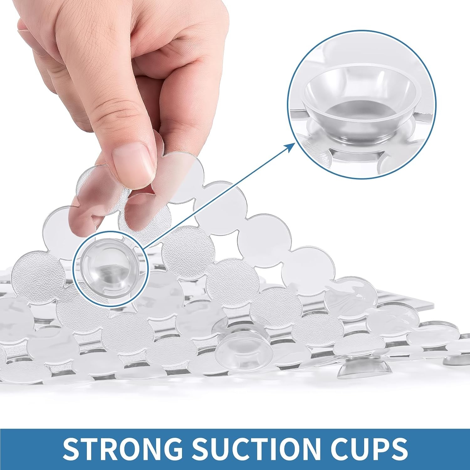 Plastic Sink Saddle, Sink Divider Mat with Strong Suction Cups, Kitchen Divided