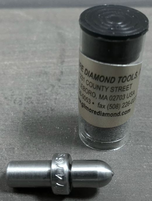 GILMORE DIAMOND TOOLS INC, DIAMOND INDENTER TIP NO: 0074769