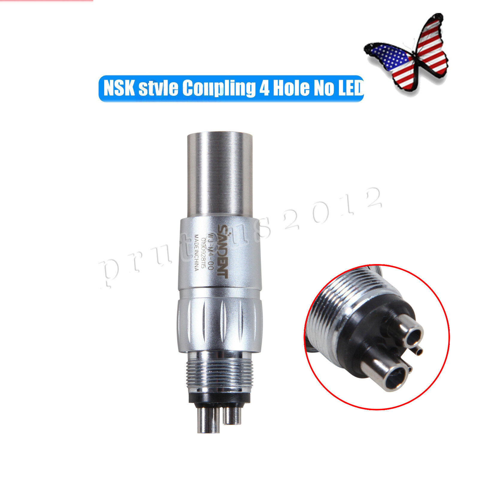 US Dental NSK FM-CL-M4-T Style Coupling for NSK Handpiece Midwest 4 Holes