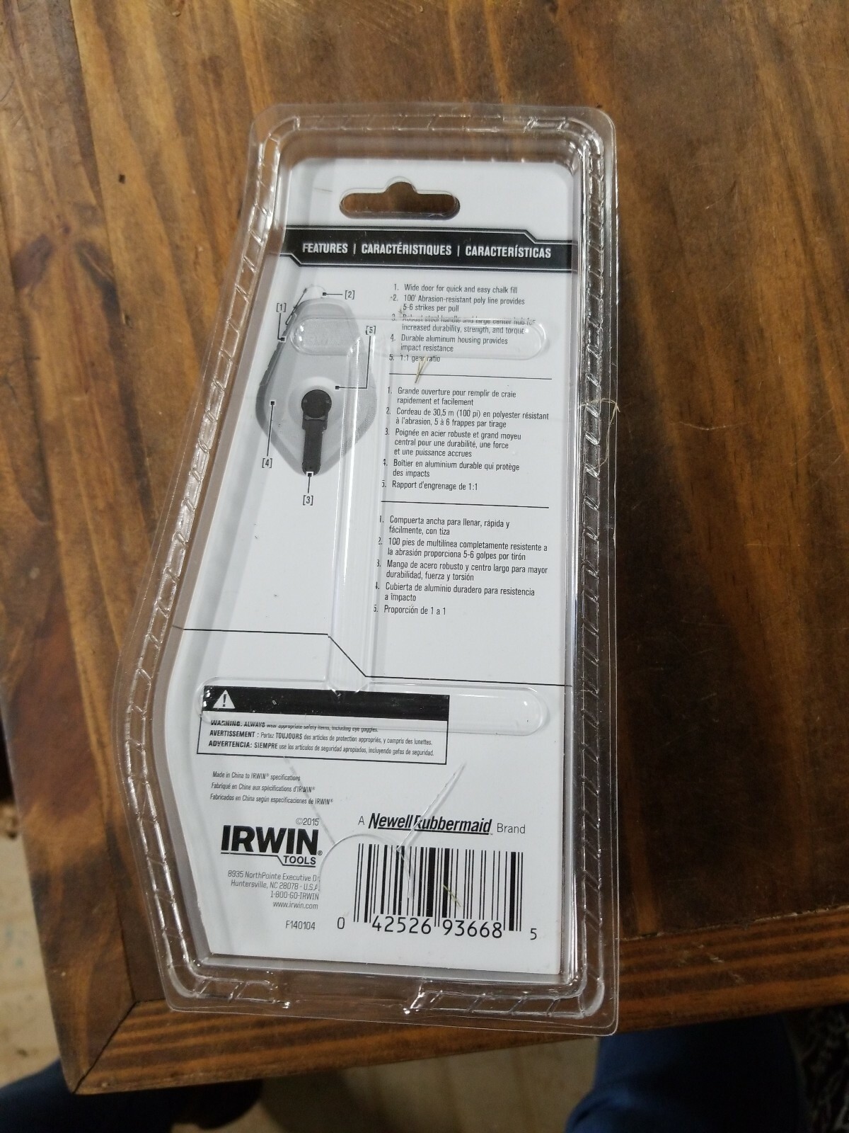 Irwin Chalk Fill 1932872 NIB