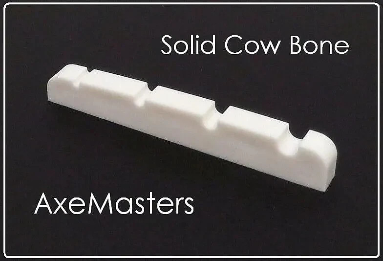 GeetarGizmos Slotted BONE NUT handmade for IBANEZ TALMAN  Bass - 1 5/8" / 41mm