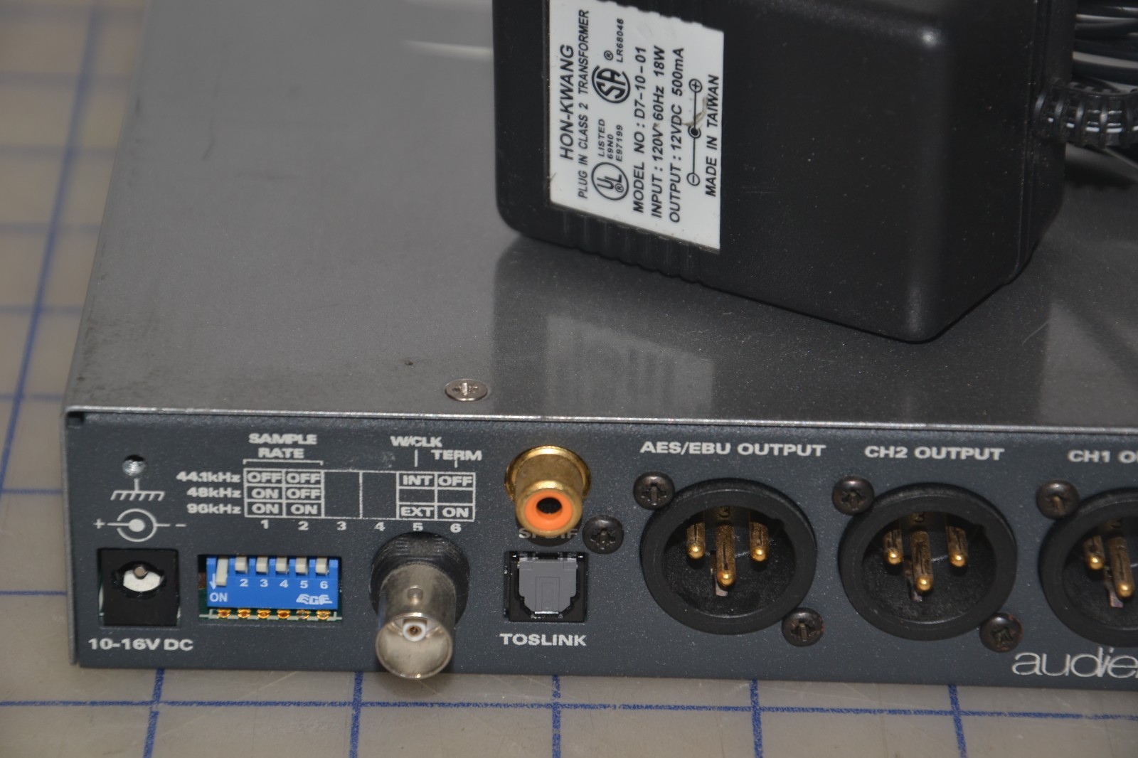 Mico Audient Compact 2-Channel HMX 48V Phantom Power Microphone Preamplifier