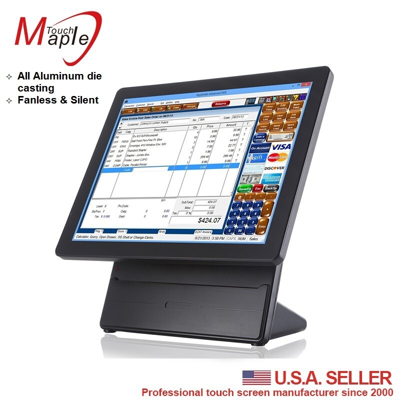 POS touch computer all in one J1900/4G/64SSD