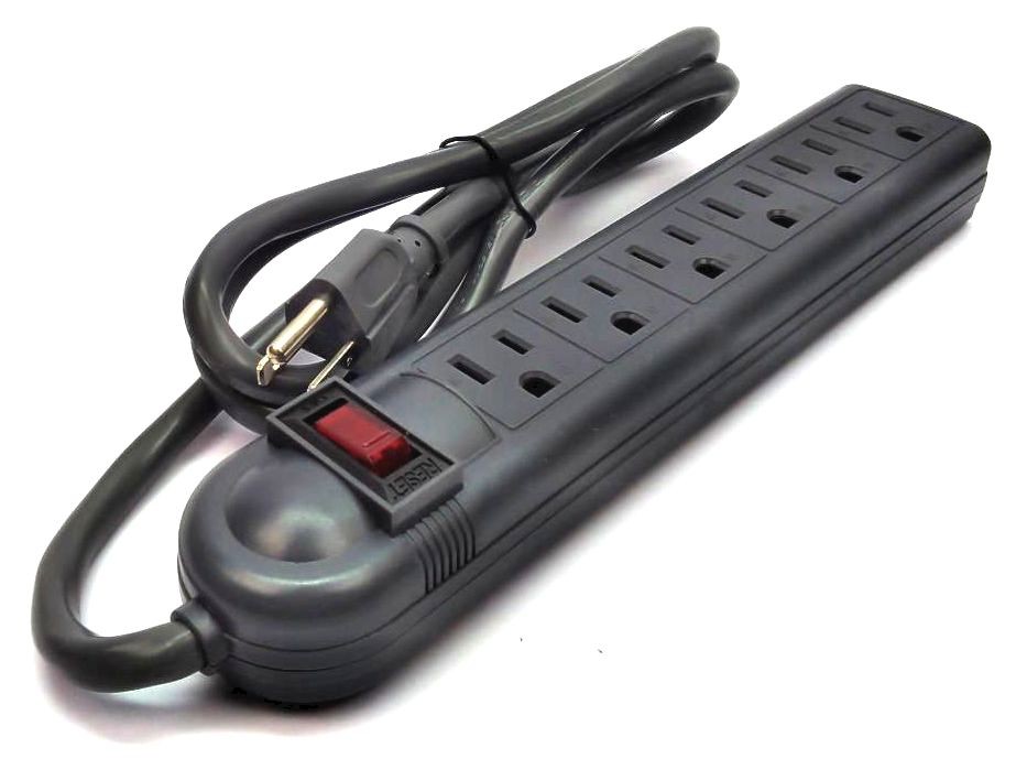 Power Surge Protector 6-Outlet Power Strip Surge Suppressor C2G 125V 15A
