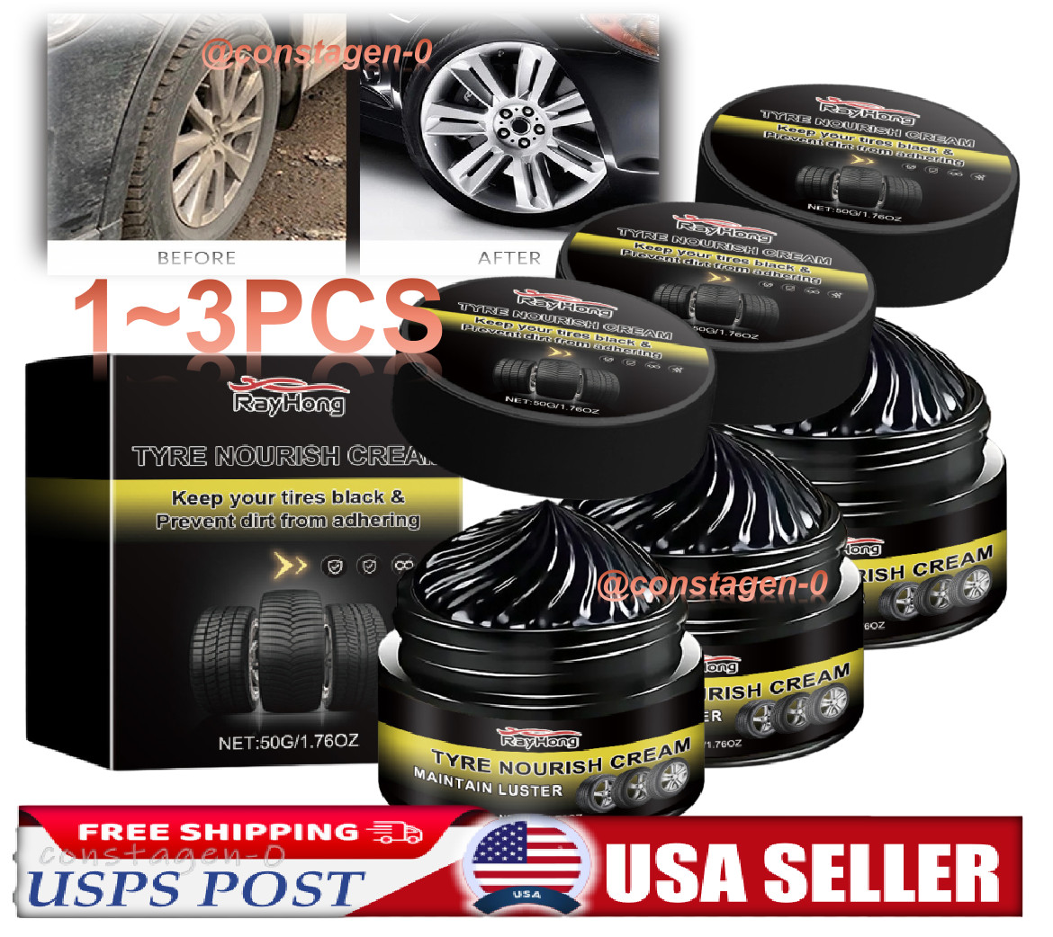 Car Wheel Tire Shine Coating Tyre Gloss Hydrophobic Sealant Wax Refurbish Cream