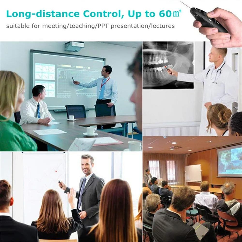2.4ghz USB Presenter Remote Control Powerpoint Wireless Presentation Remote Cont
