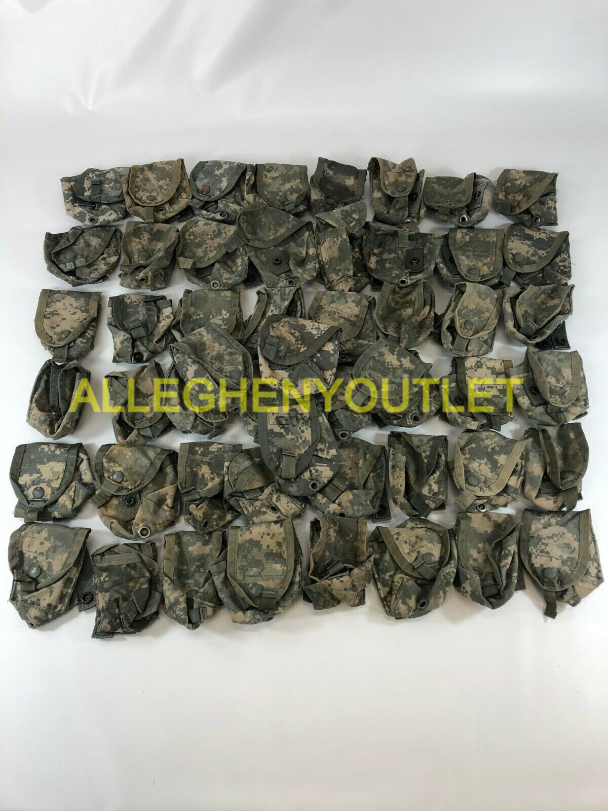 Lot of 50 Military Hand Grenade Pouches US Army MOLLE ACU Utility Pouch FAIR