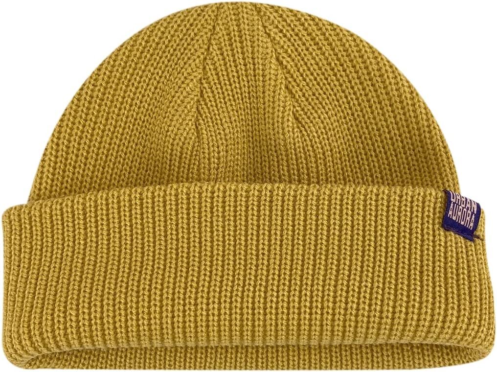 CLAPE Winter Beanie Stylish Knitted Fisherman Caps Soft One Size, Kh33-yellow