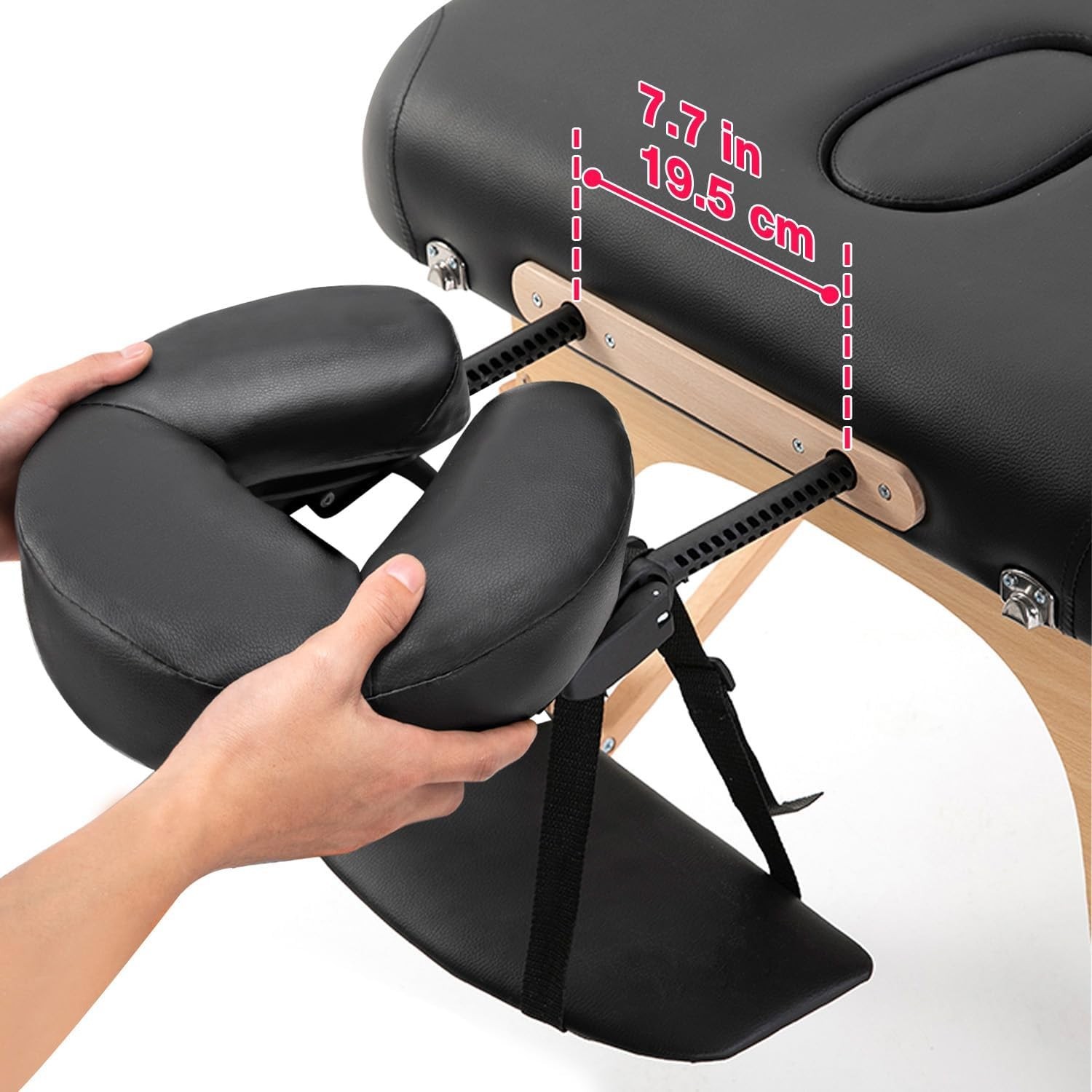 Universal Face Cradle & Cushion - Adjustable Massage Table Headrest for Salon &