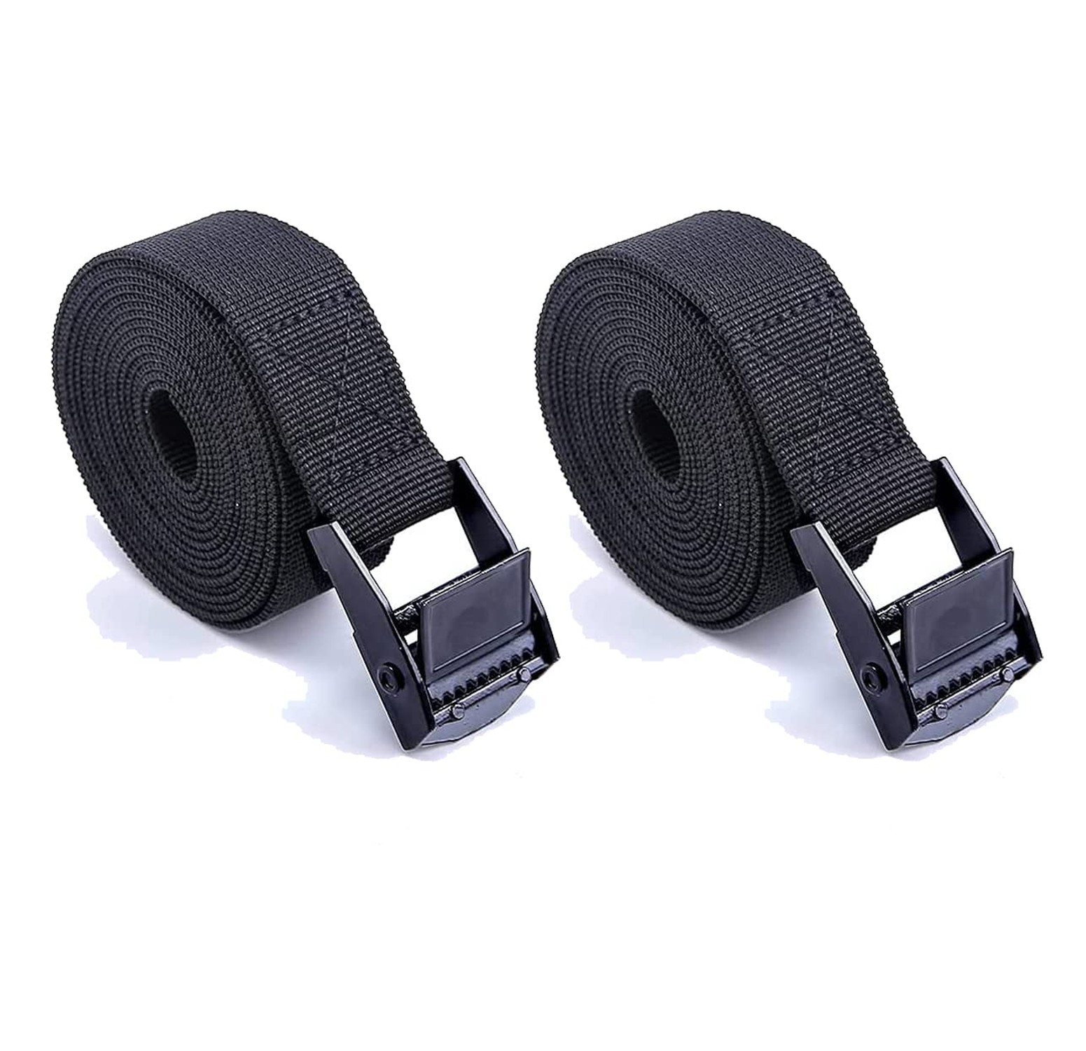 Premium Tie Down Nylon Strap - 2Pcs Cam Buckle Tie Down Straps Heavy Duty Sec...