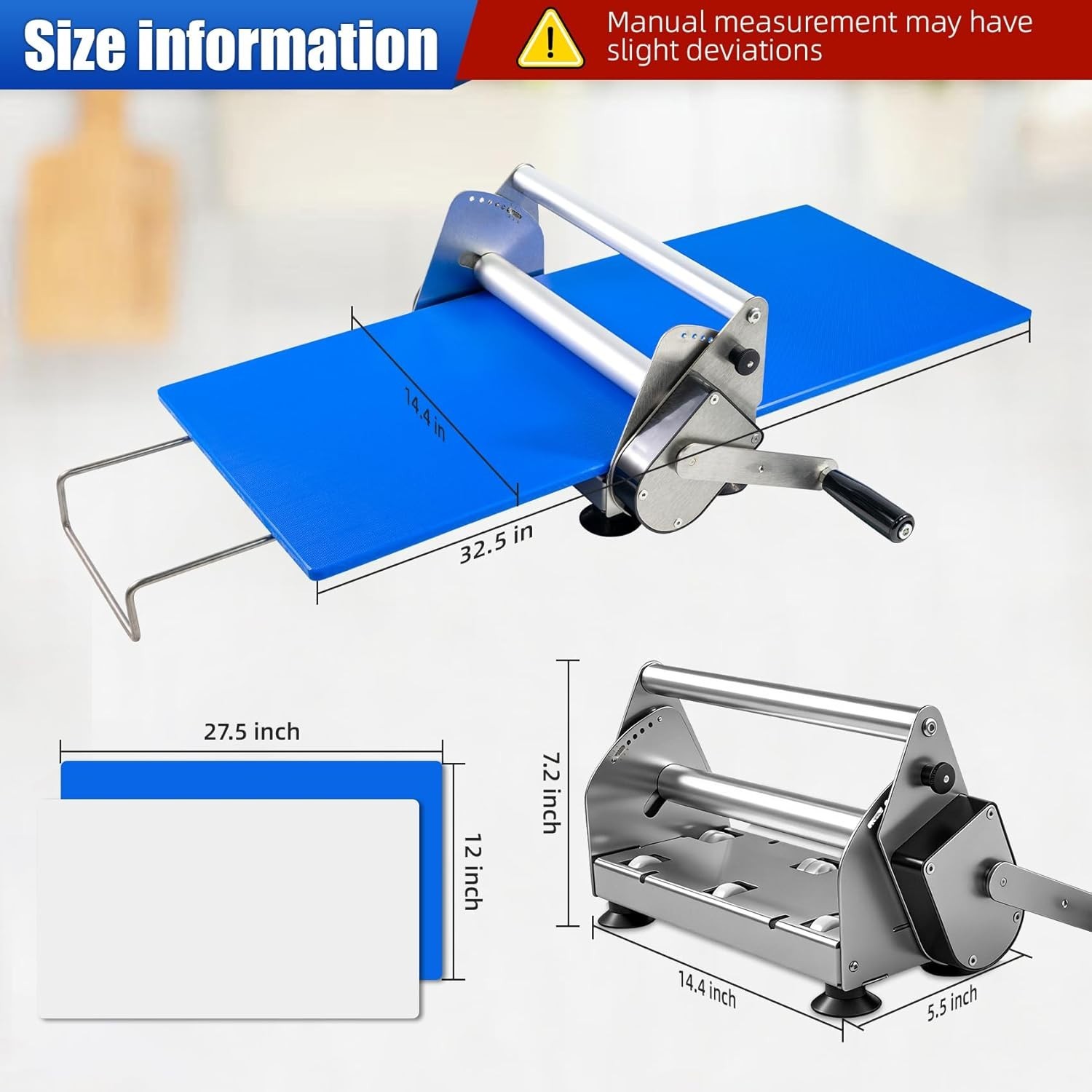 Rolling Machine for Bakery Pizza - Stainless Steel
