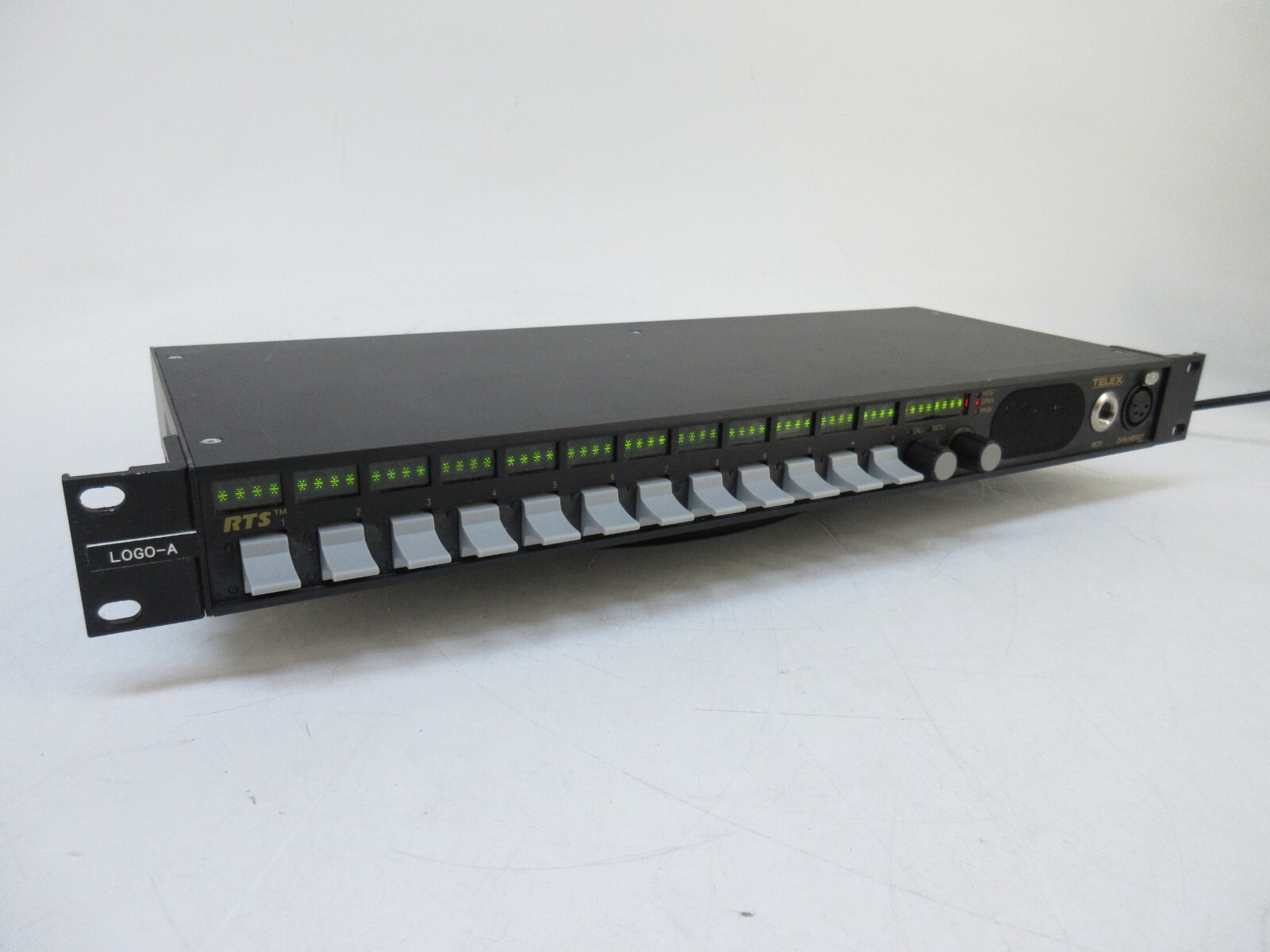 RTS KP12LK-4-BLK Telex 12 Position Key panel Intercom System Rack mountable