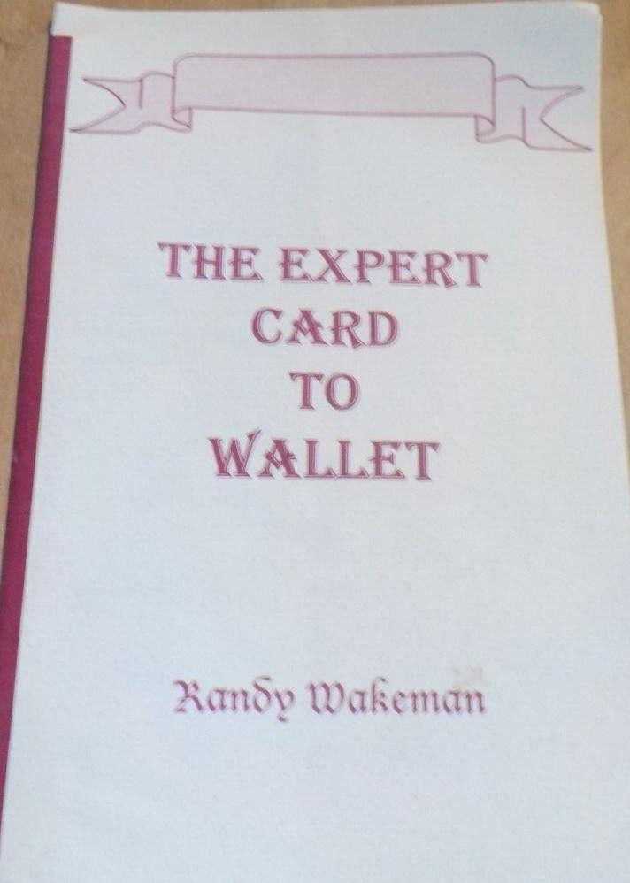 EXPERT CARD TO WALLET - RANDY WAKEMAN - FINEST BLACK  LEATHER - BALDUCCI/KAPS