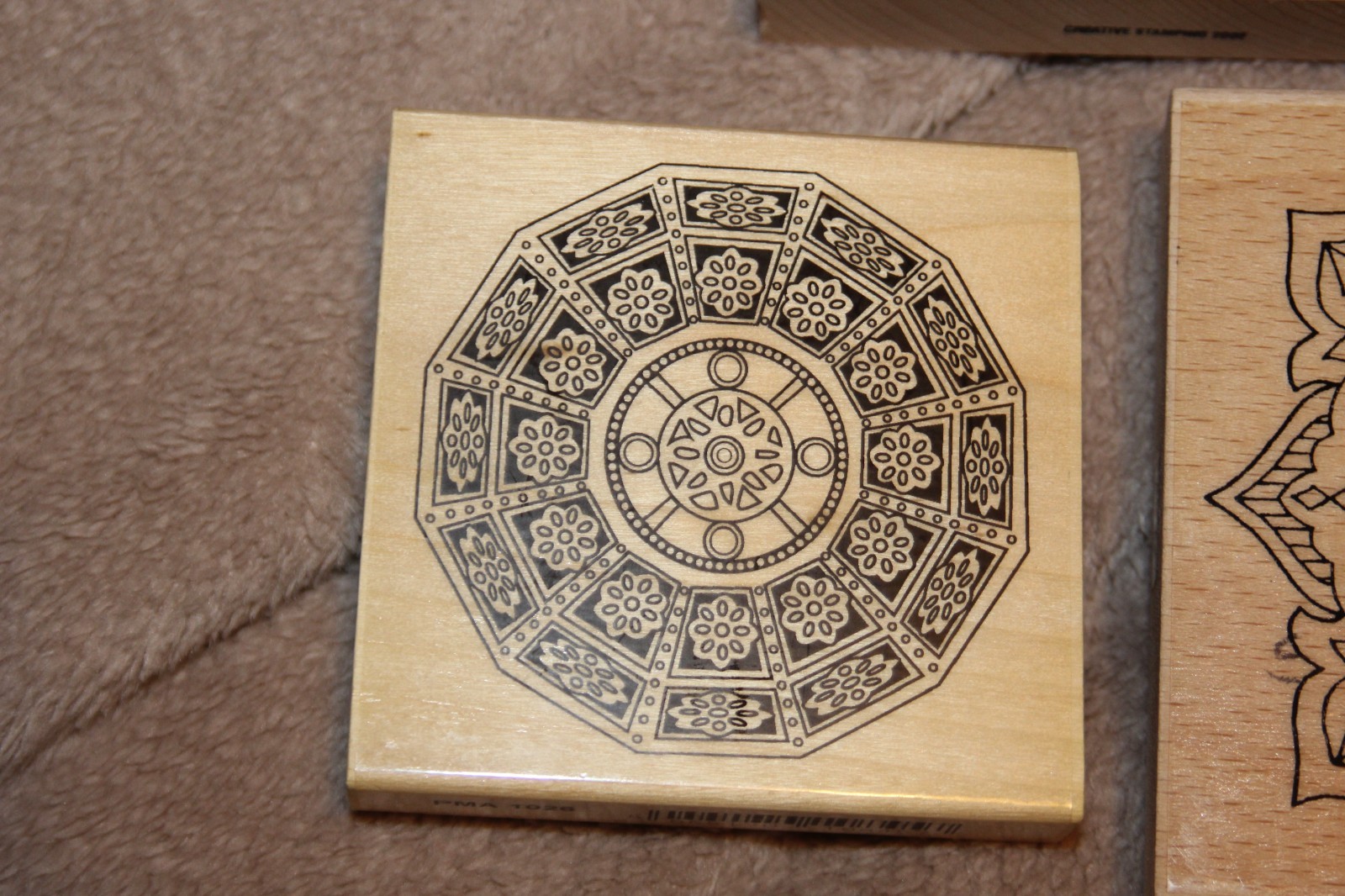 3 large mandala like printing shapes